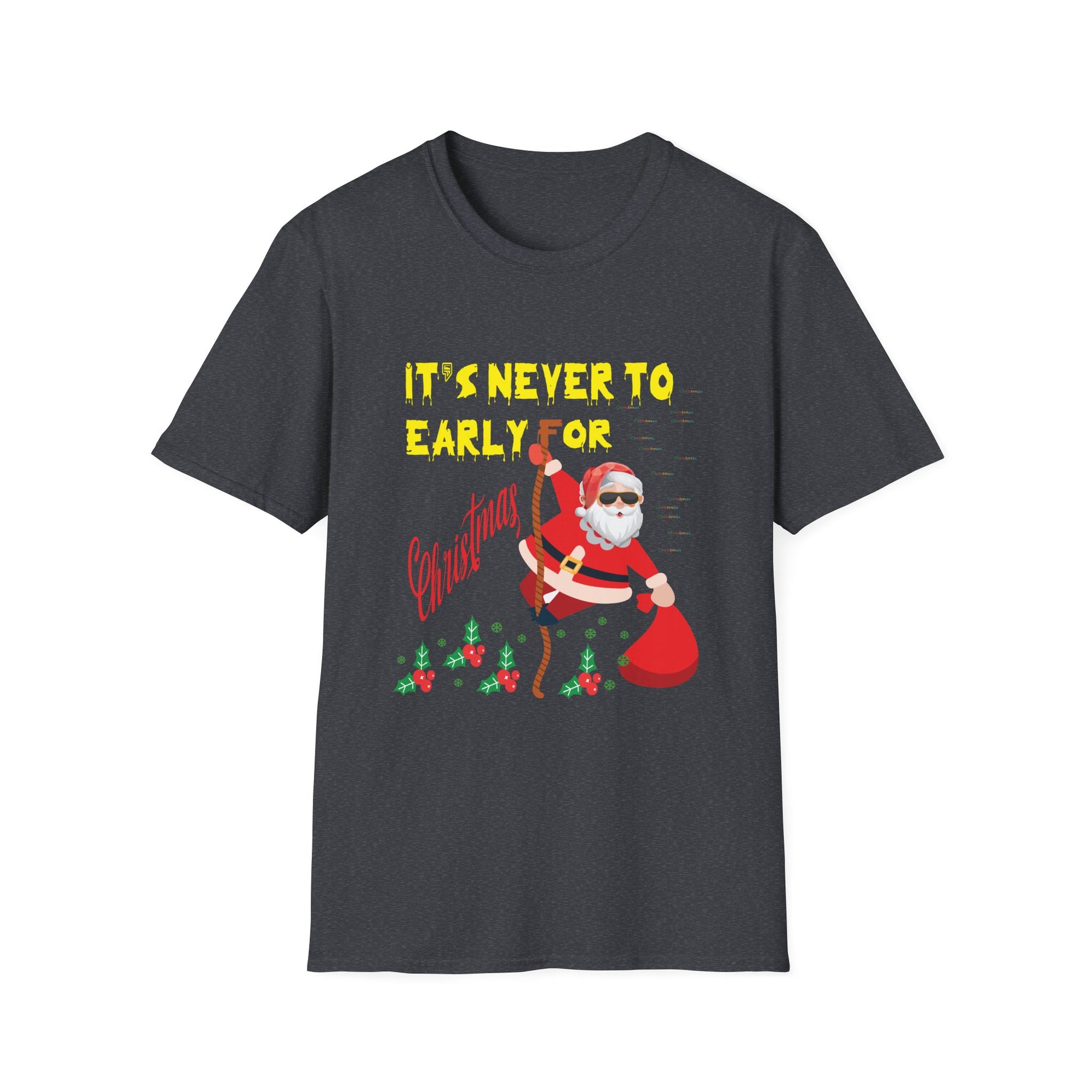 Christmas Santa Graphic Tee, Funny Holiday Shirt, Unisex Casual Wear, Gift for Him/Her, Festive T-Shirt