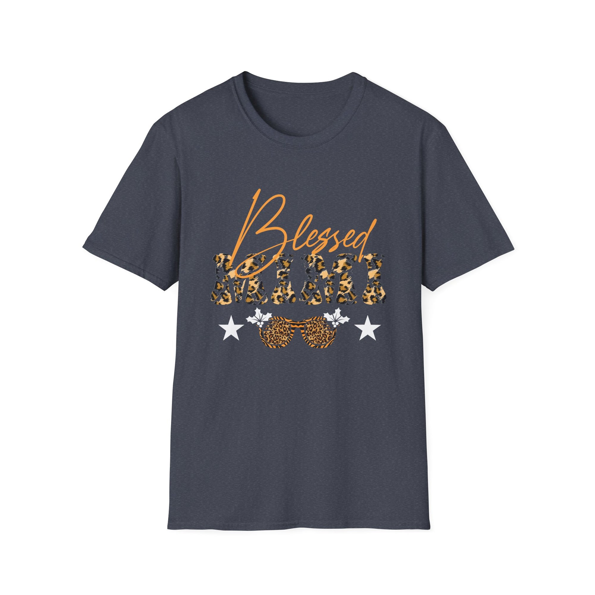 Blessed Leopard Print Unisex T-Shirt, Faith-Based Gift, Motivational Top, Everyday Wear, Spiritual Apparel
