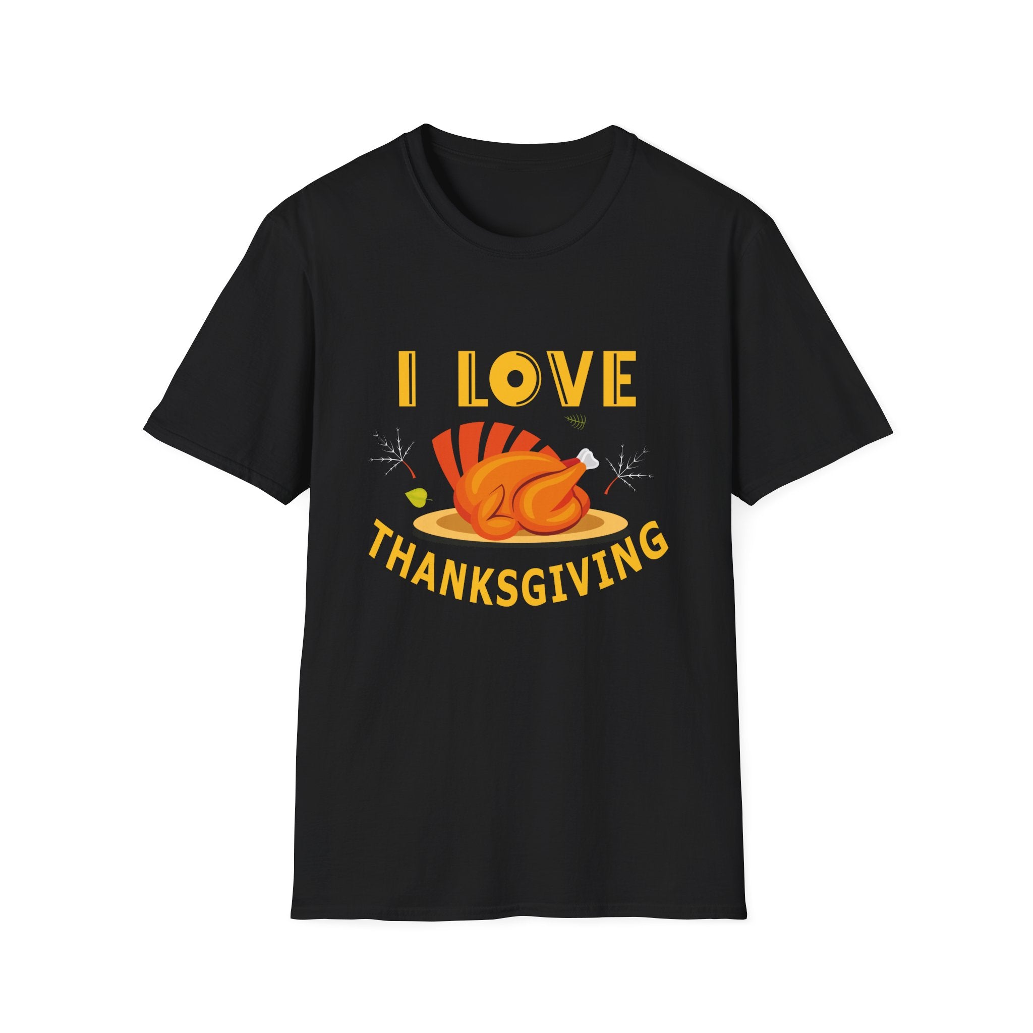 Thanksgiving Themed Unisex Softstyle T-Shirt | I Love Thanksgiving Tee for Fall Celebrations, Thanksgiving Dinner, Family Gatherings, [...]