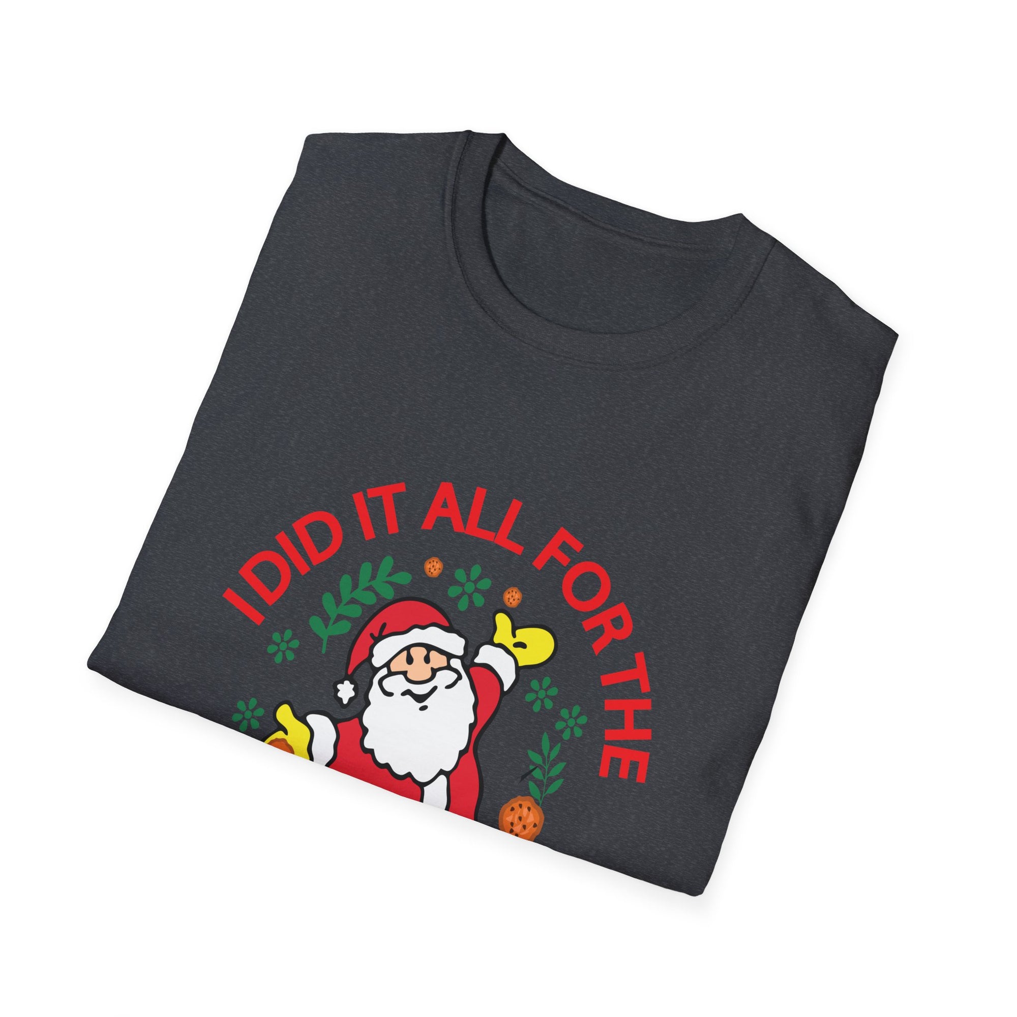 Funny Christmas Cookie T-Shirt, Holiday Gift, Santa Tee, Unisex X-Mas Shirt, Baking Lover's Apparel