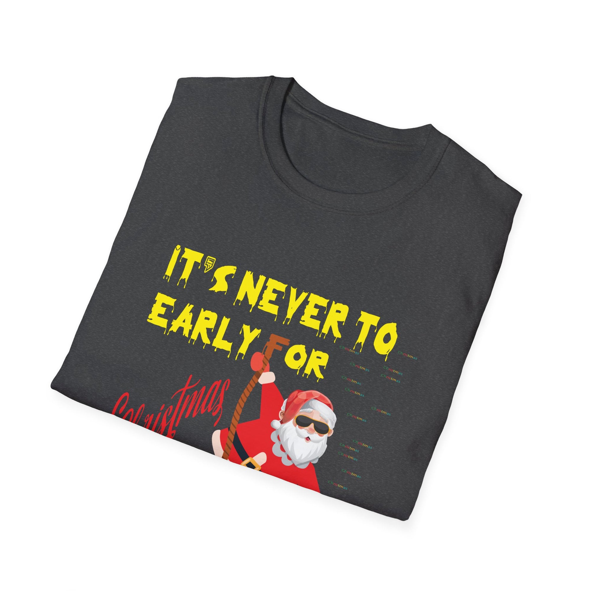 Christmas Santa Graphic Tee, Funny Holiday Shirt, Unisex Casual Wear, Gift for Him/Her, Festive T-Shirt