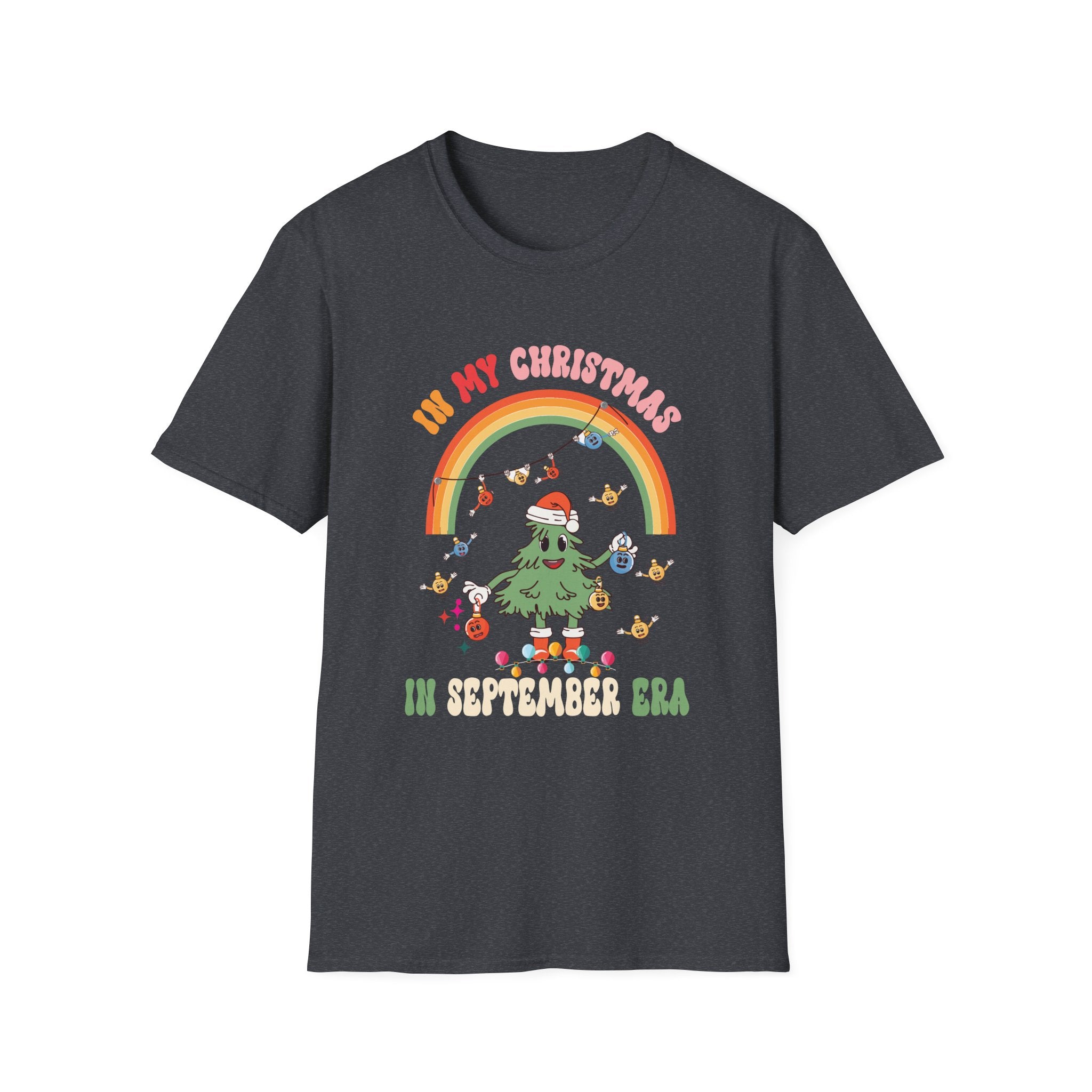 In My Christmas In September Era Summer Christmas Groovy T-Shirt