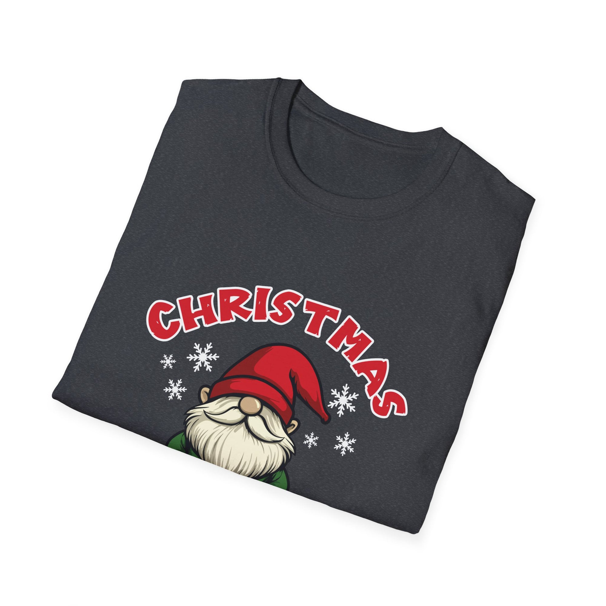 Christmas Gnoming T-Shirt, Unisex Holiday Tee, Cute Christmas Apparel, Gift for Gnome Lovers, Festive T-Shirt for Holiday Celebrations