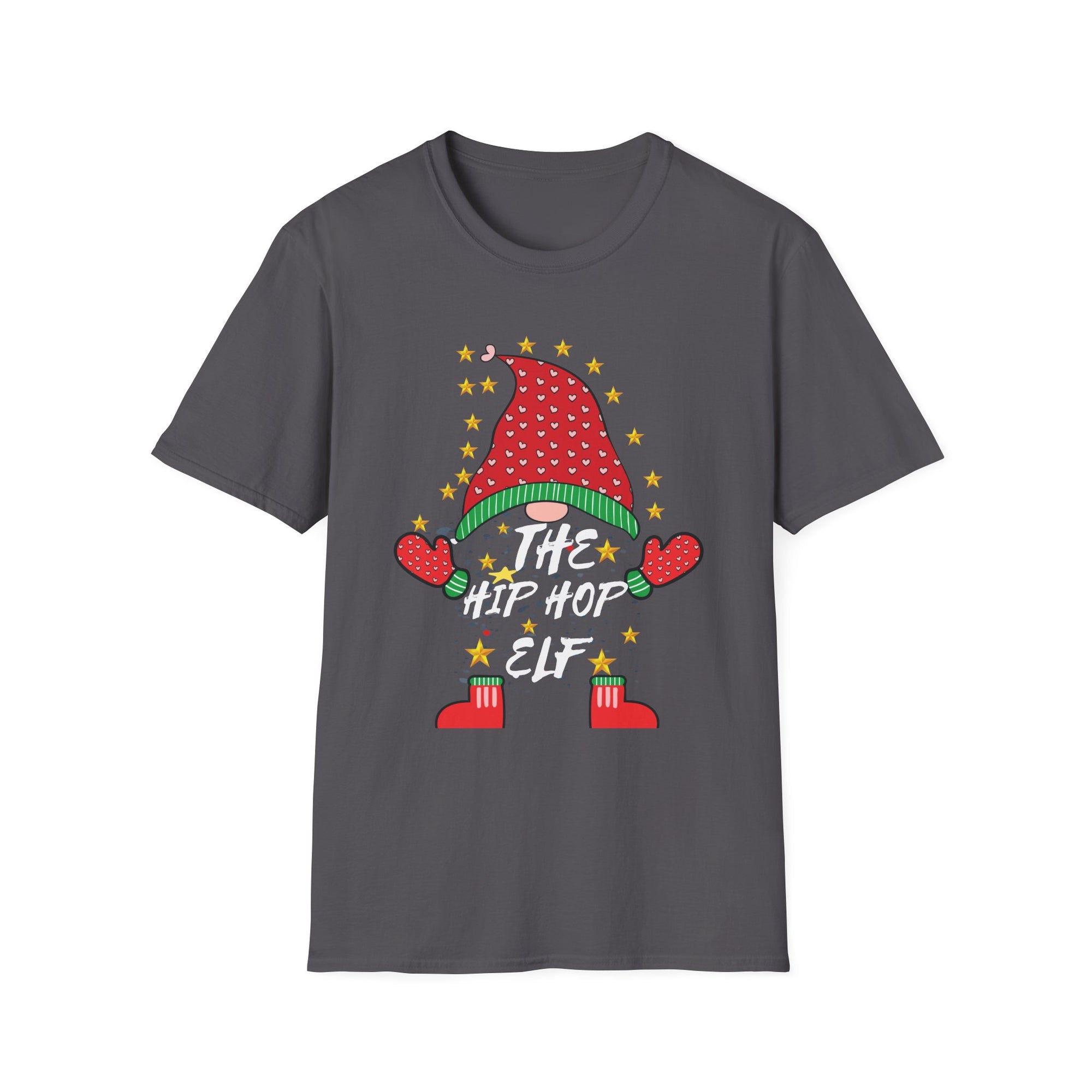 Hip Hop Elf Christmas T-Shirt | Unisex Holiday Tee, Fun T-Shirt, Unique Christmas Gift, Hip Hop Style, Festive Apparel