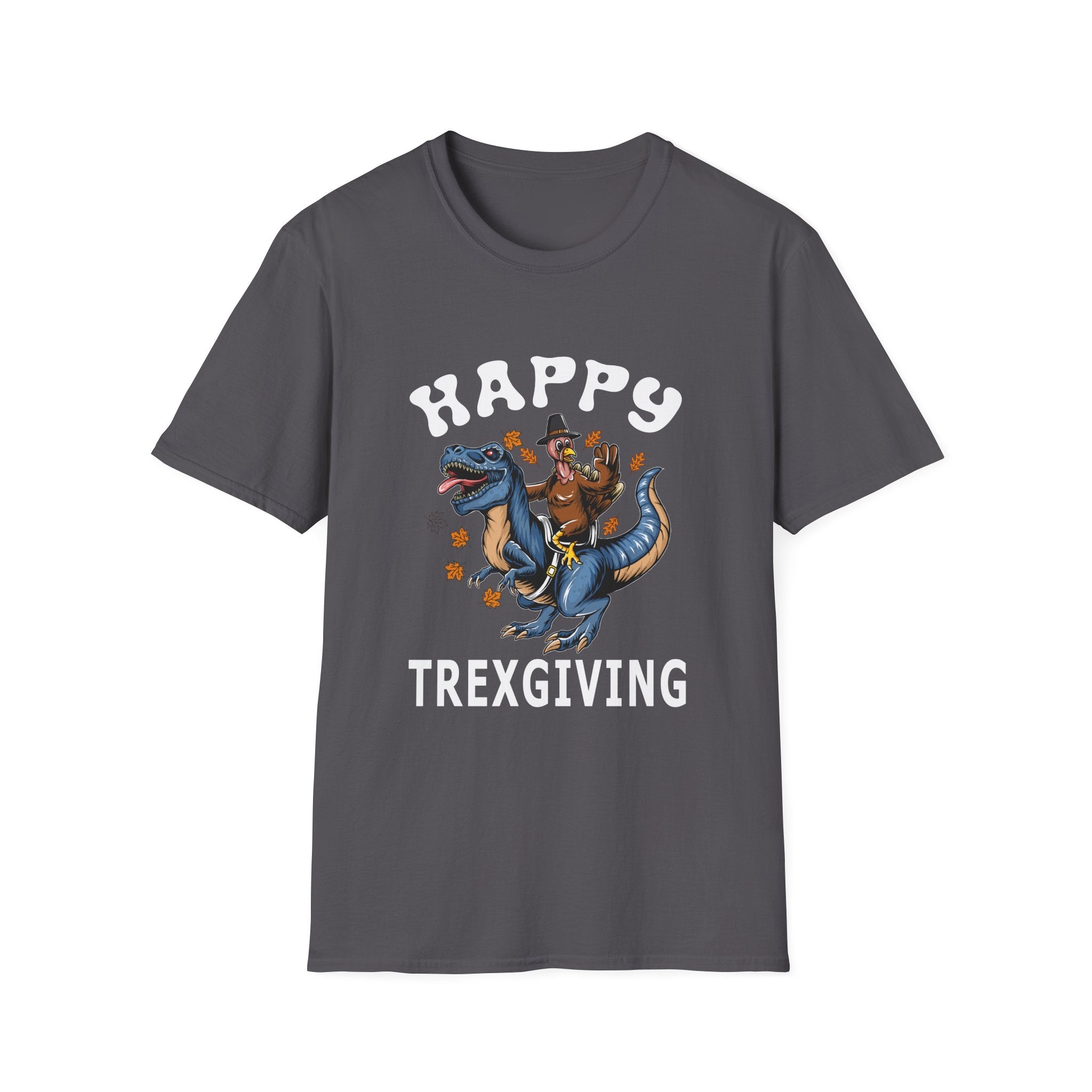 Happy Trexgiving T-Shirt, Dinosaur Tee, Unisex Graphic Shirt, Funny Holiday Shirt, Thanksgiving Gift, Casual Wear