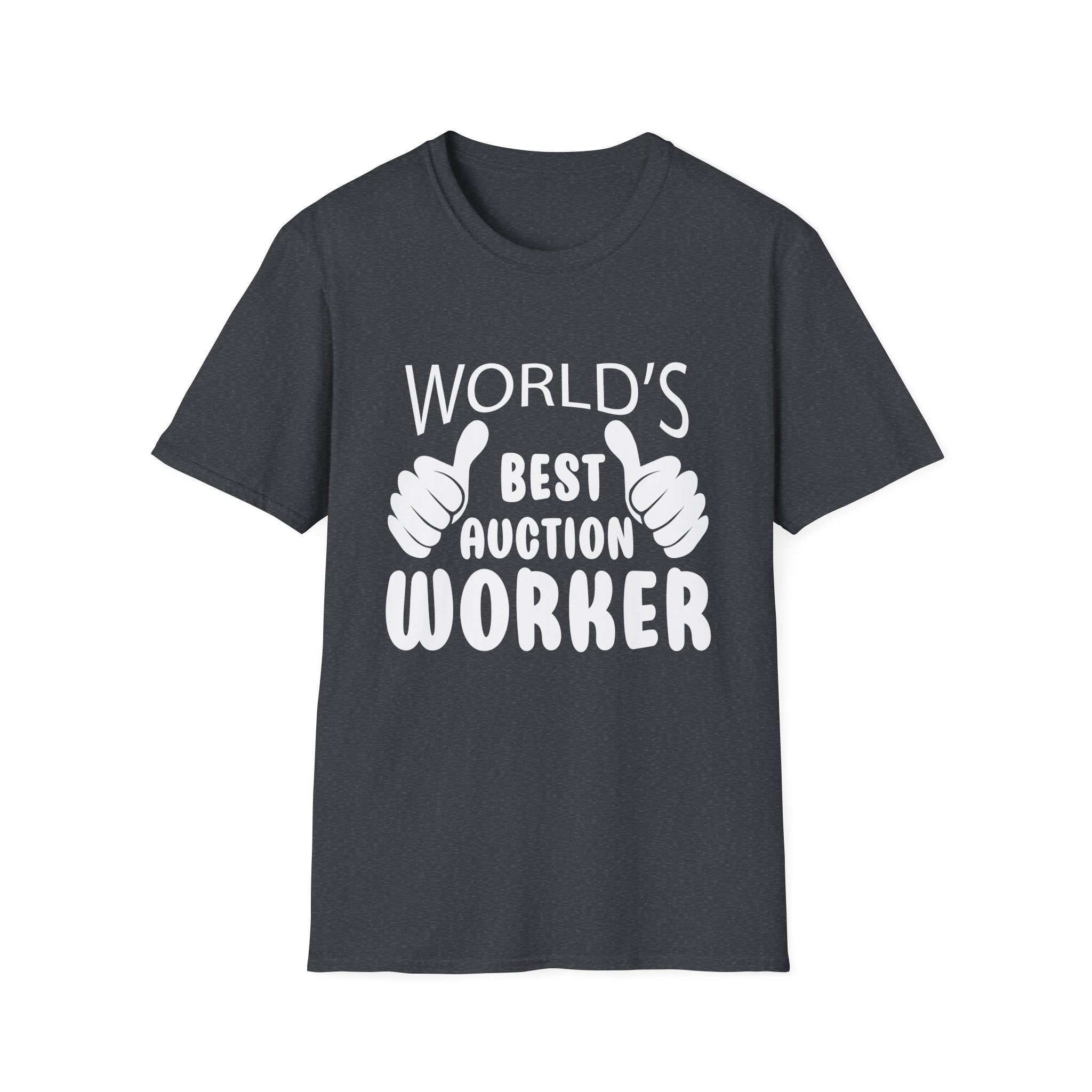 World's Best Auction Worker T-Shirt, Funny Gift, Unisex Tee, Auction Enthusiast Shirt, Father's Day, Work Appreciation