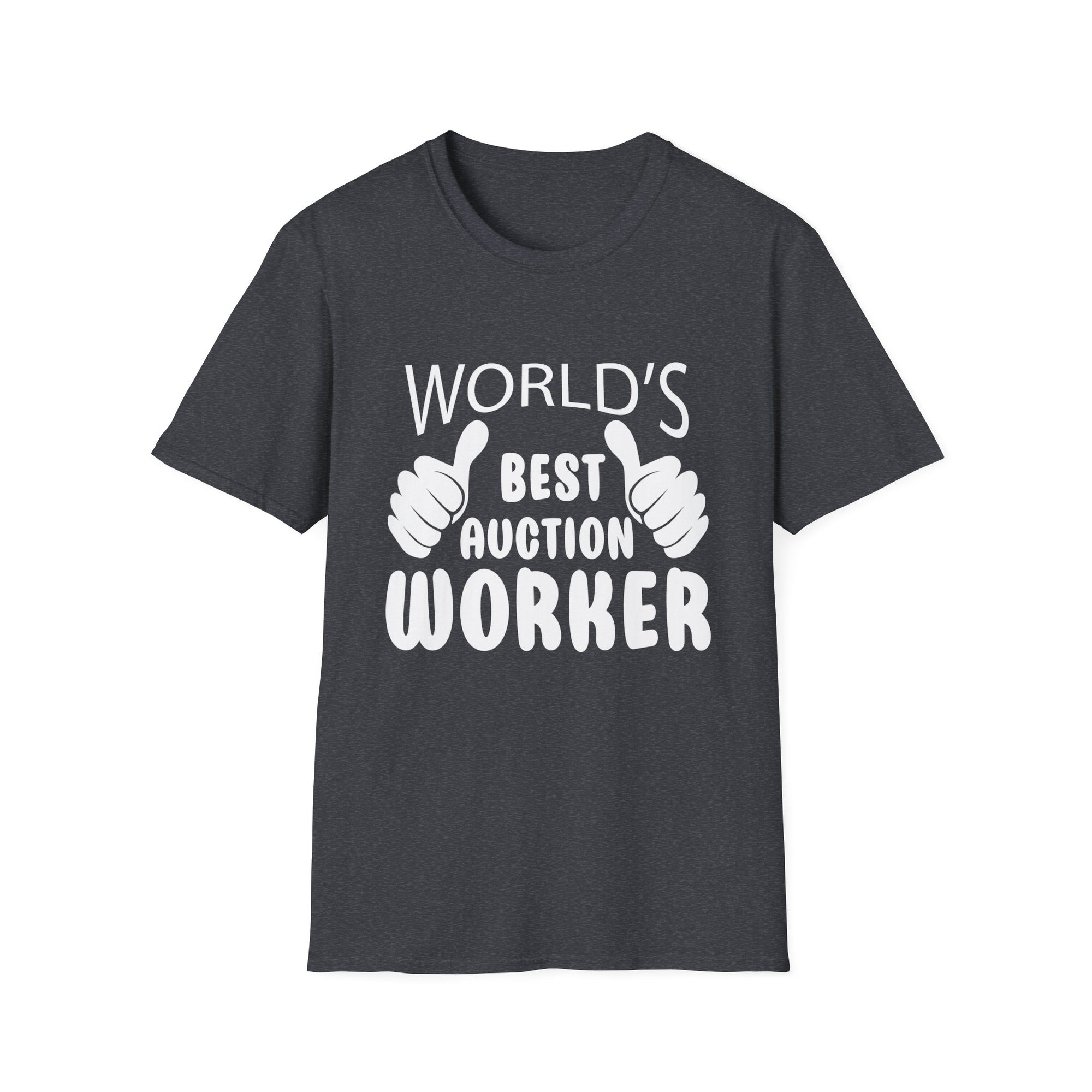 World's Best Auction Worker T-Shirt, Funny Gift, Unisex Tee, Auction Enthusiast Shirt, Father's Day, Work Appreciation