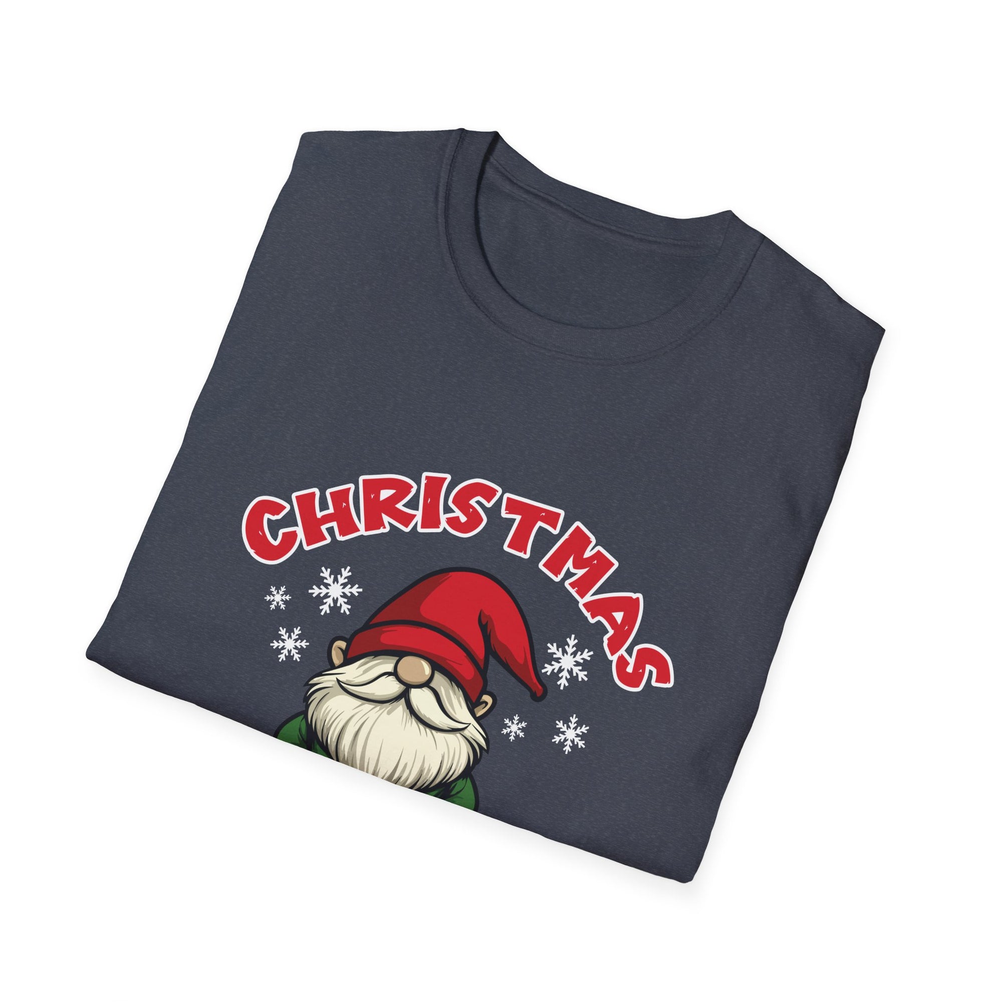 Christmas Gnoming T-Shirt, Unisex Holiday Tee, Cute Christmas Apparel, Gift for Gnome Lovers, Festive T-Shirt for Holiday Celebrations