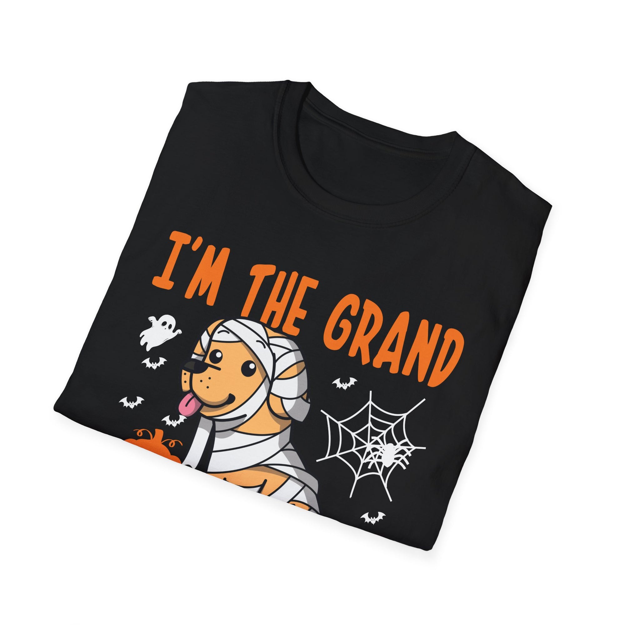 Grand Mummy Halloween T-Shirt, Unisex Softstyle Tee, Festive Apparel, Halloween Costume Shirt, Fun Mummy Graphic Tee