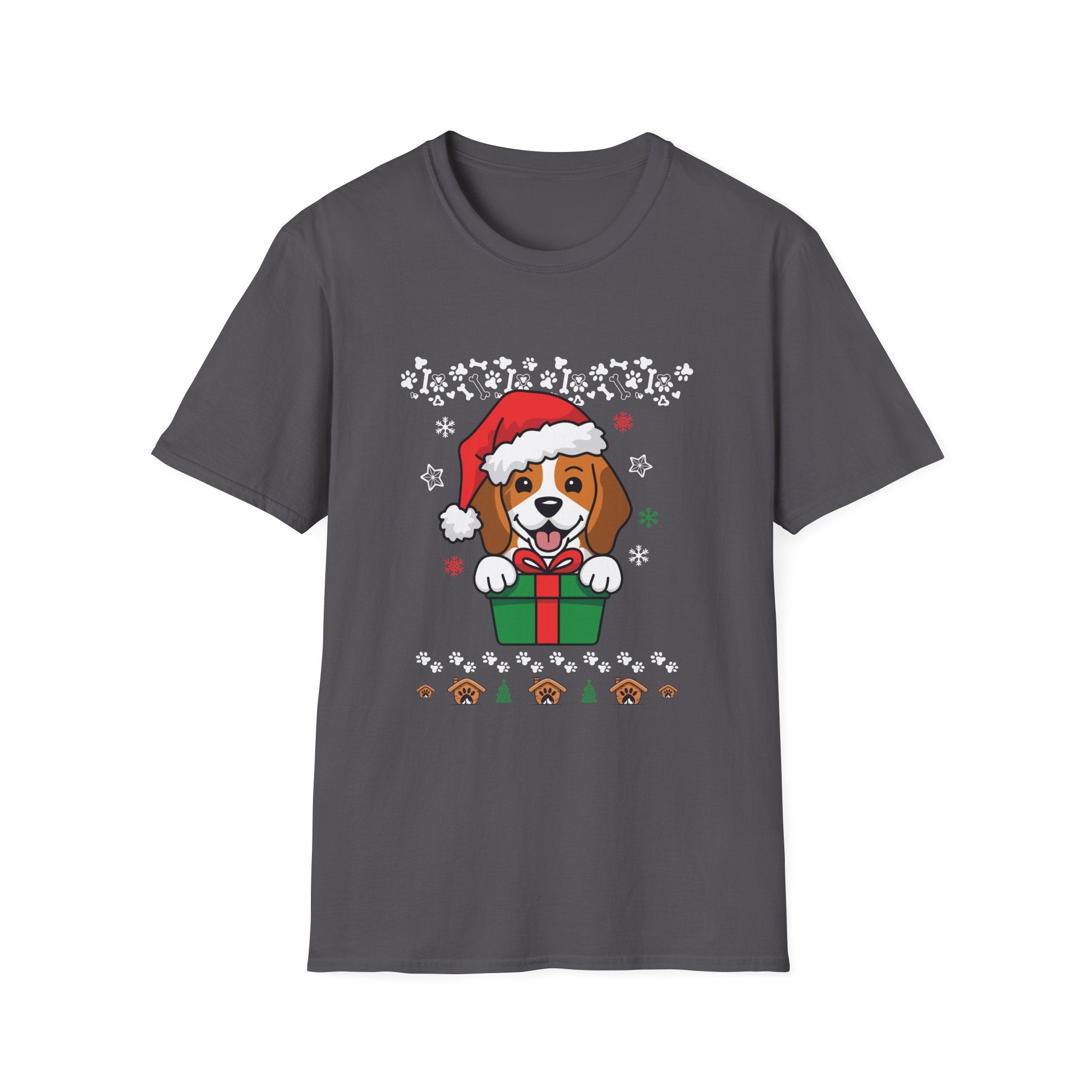 Festive Dog Christmas T-Shirt | Holiday Apparel, Dog Lover Gift, Unisex Tee, Ugly Sweater Alternative, Pet-Themed Clothing