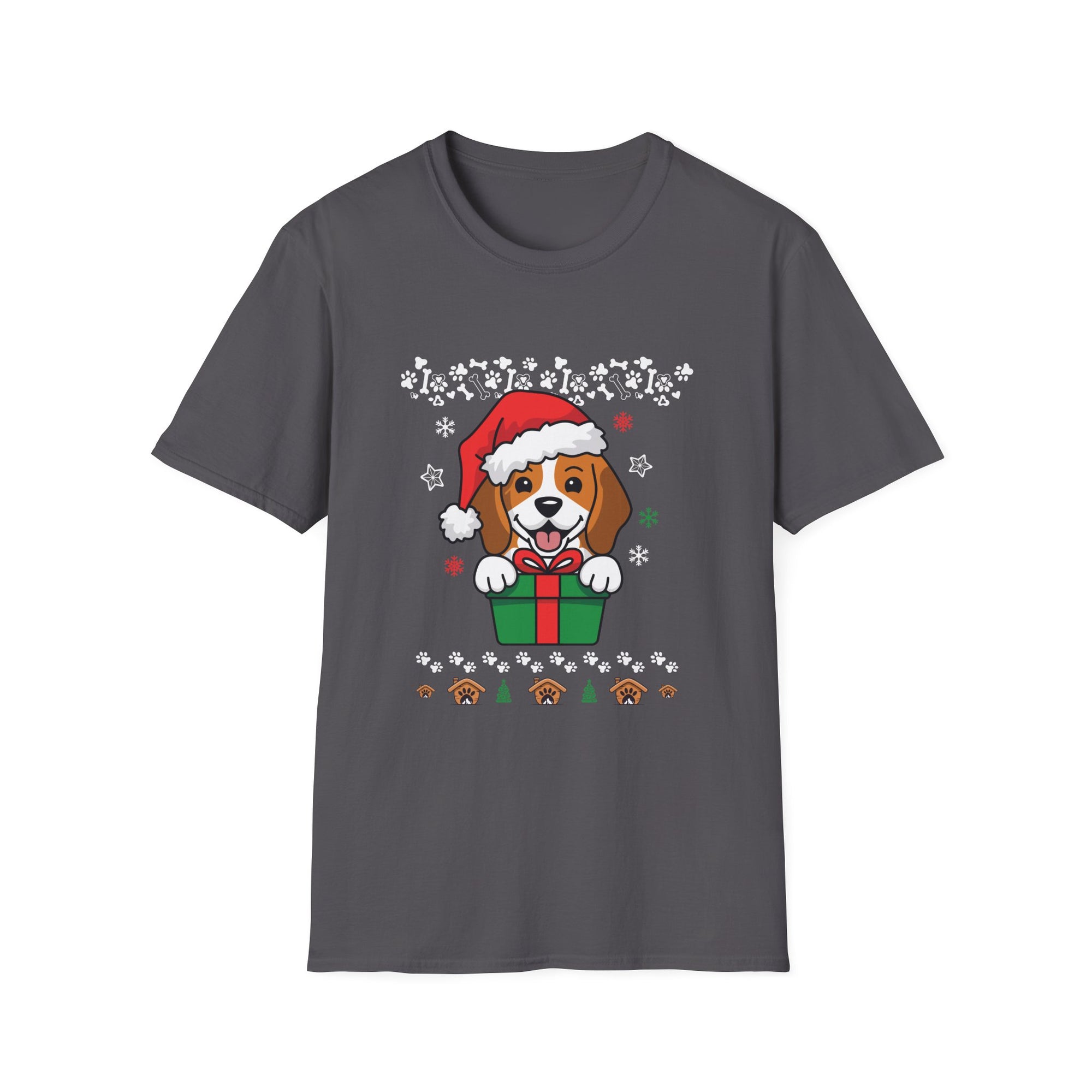 Festive Dog Christmas T-Shirt | Holiday Apparel, Dog Lover Gift, Unisex Tee, Ugly Sweater Alternative, Pet-Themed Clothing