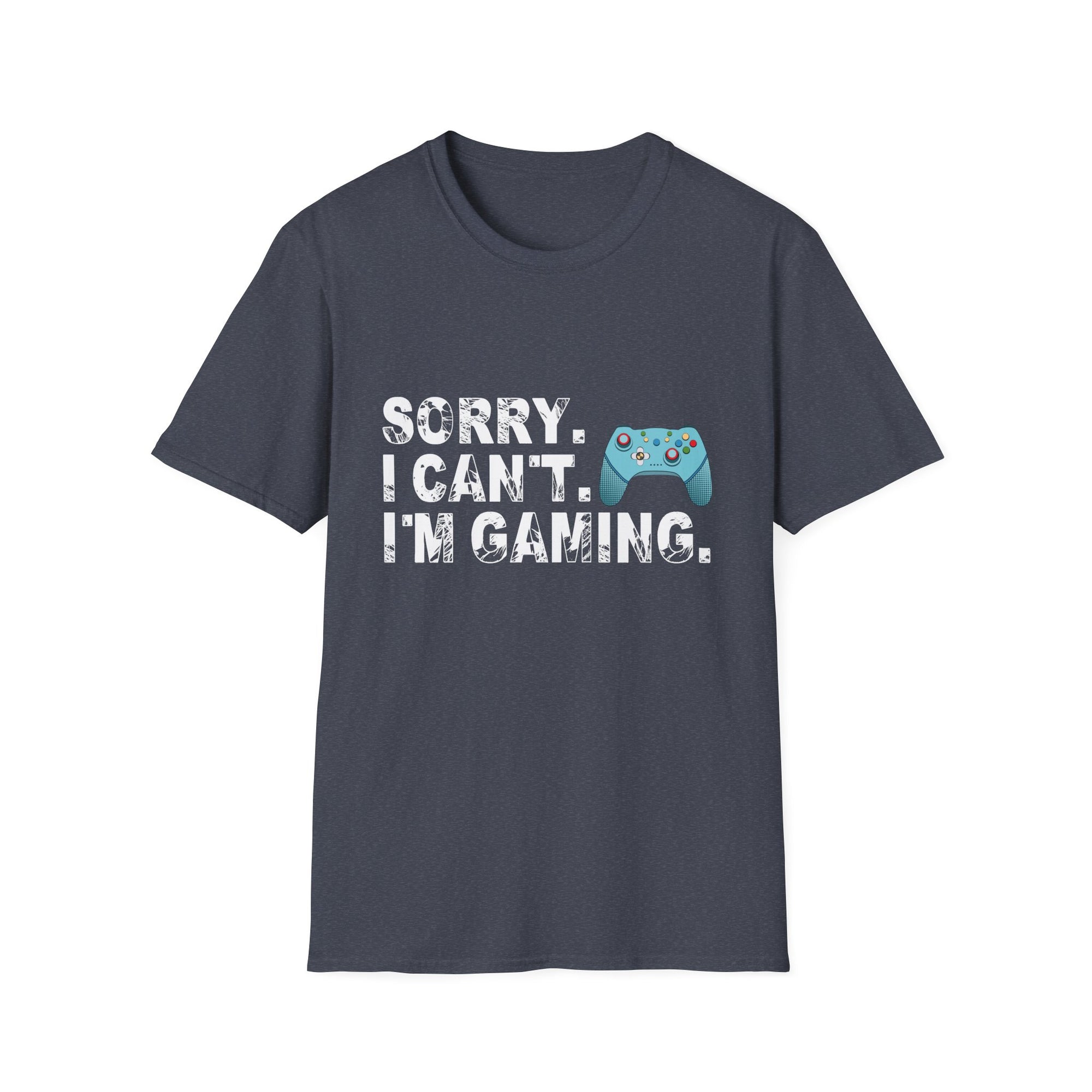 Unisex Gamer T-Shirt - Sorry I Can't, I'm Gaming - Perfect Gift for Gamers, Casual Wear, Birthday Gift, Gaming Events, Fun Apparel