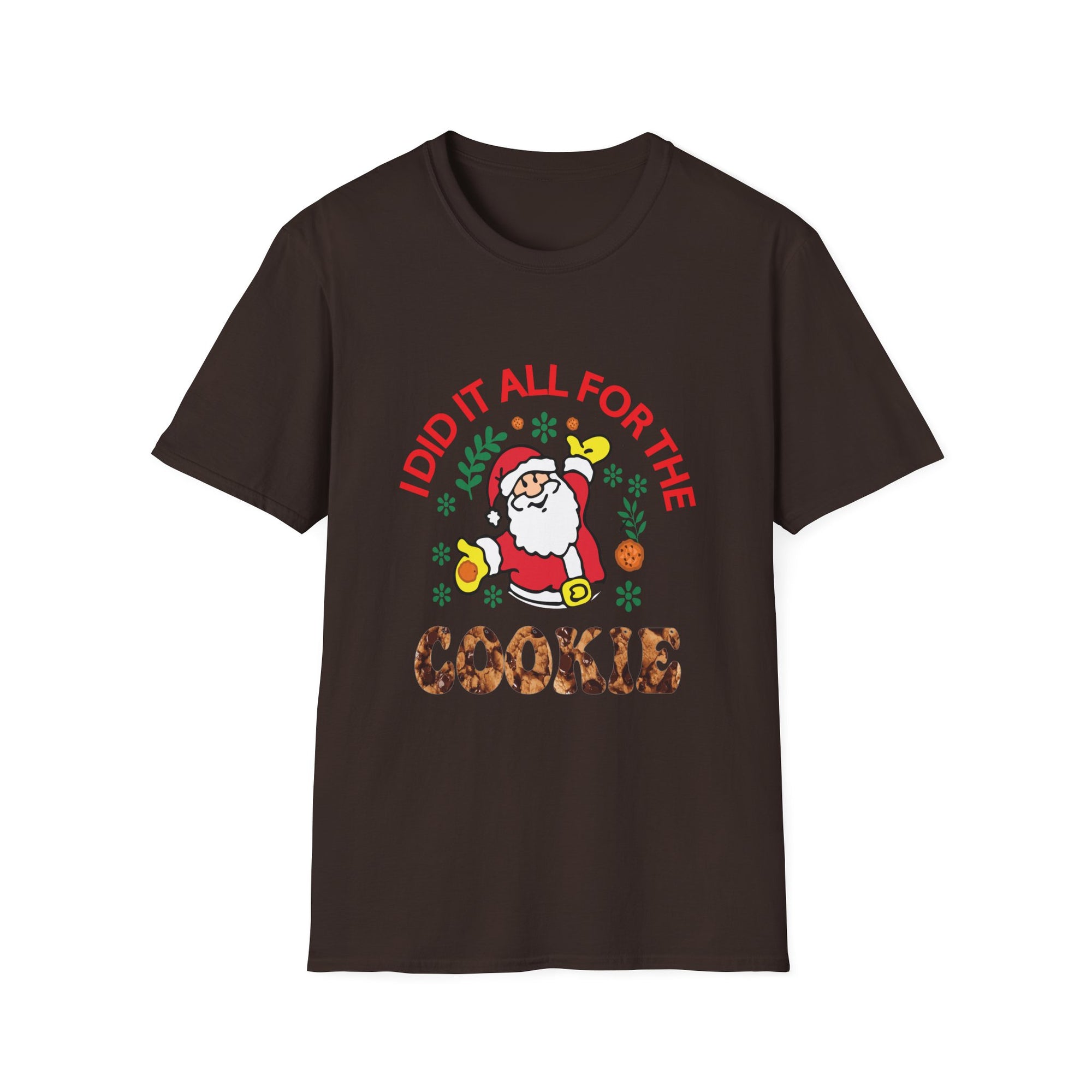 Funny Christmas Cookie T-Shirt, Holiday Gift, Santa Tee, Unisex X-Mas Shirt, Baking Lover's Apparel