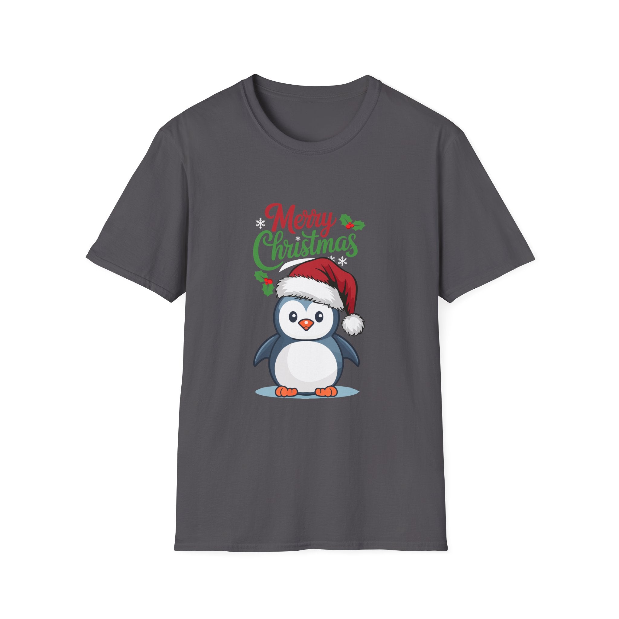 Merry Christmas Penguin Tee, Unisex Holiday Shirt, Cute Christmas T-Shirt, Festive Winter Apparel, Gift for Him and Her