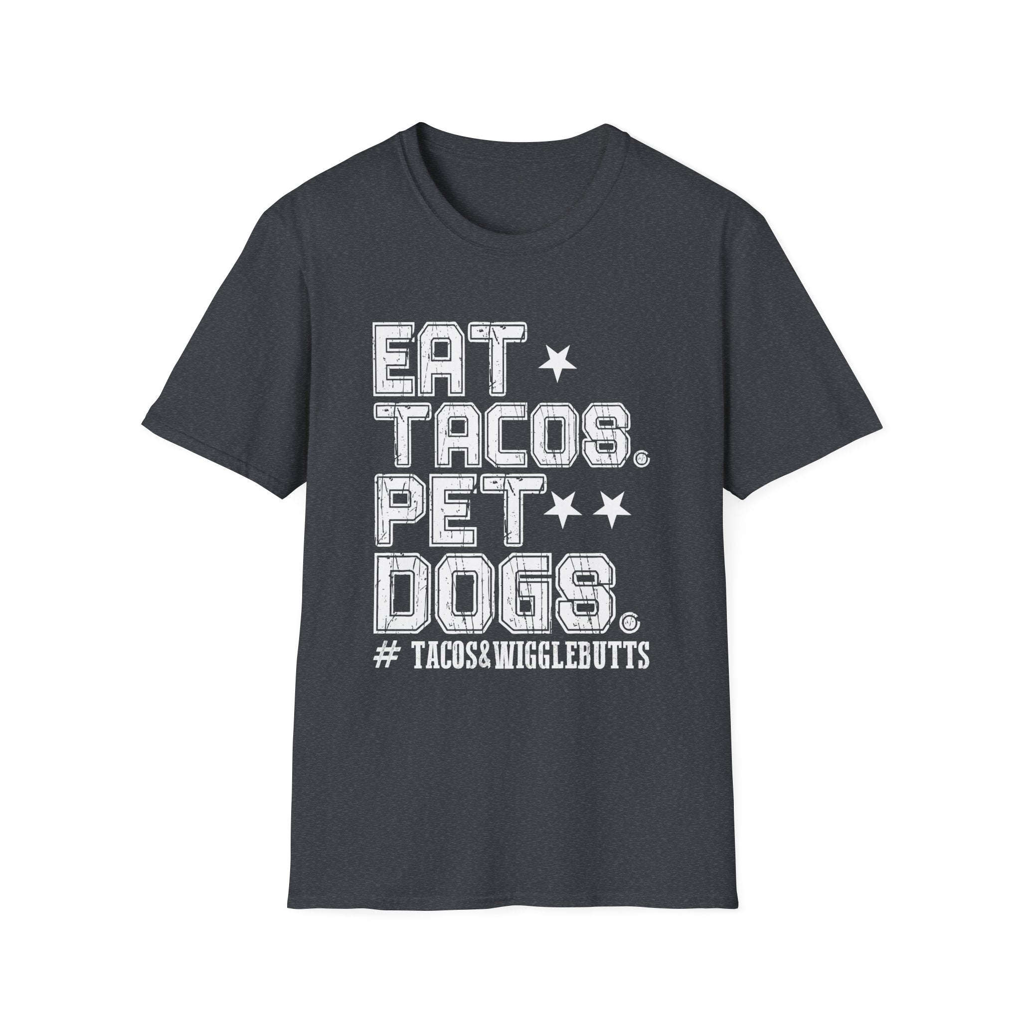 Funny Dog Lover's Tee - Eat Tacos Pet Dogs, Unisex Softstyle T-Shirt for Dog Owners, Gift for Pet Lovers, Casual Everyday Shirt, Funny [...]