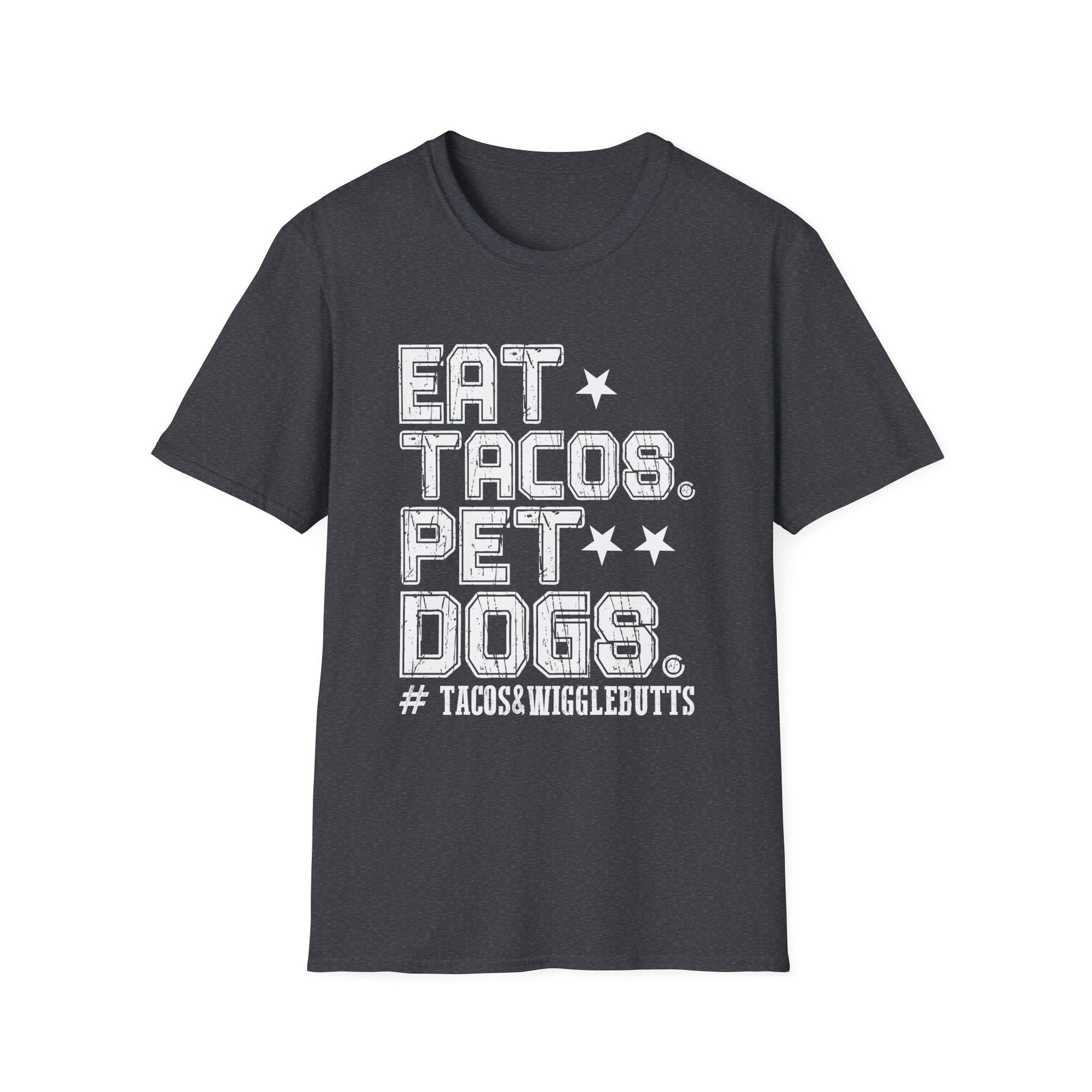 Funny Dog Lover's Tee - Eat Tacos Pet Dogs, Unisex Softstyle T-Shirt for Dog Owners, Gift for Pet Lovers, Casual Everyday Shirt, Funny [...]