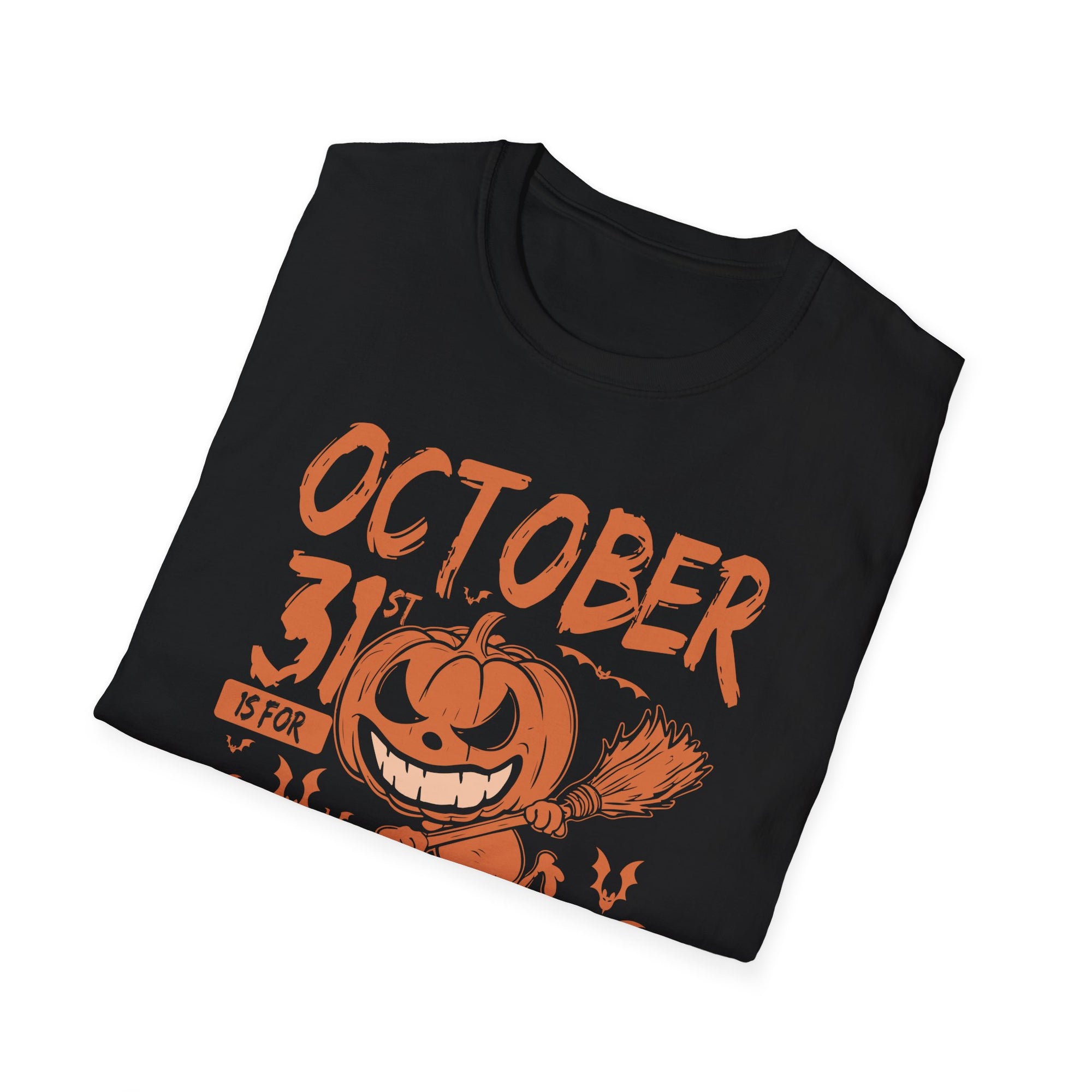 Halloween Unisex T-Shirt - October 31st, Spooky Fun, Fall Fashion, Pumpkin Graphic Tee, Trick or Treat, October Apparel