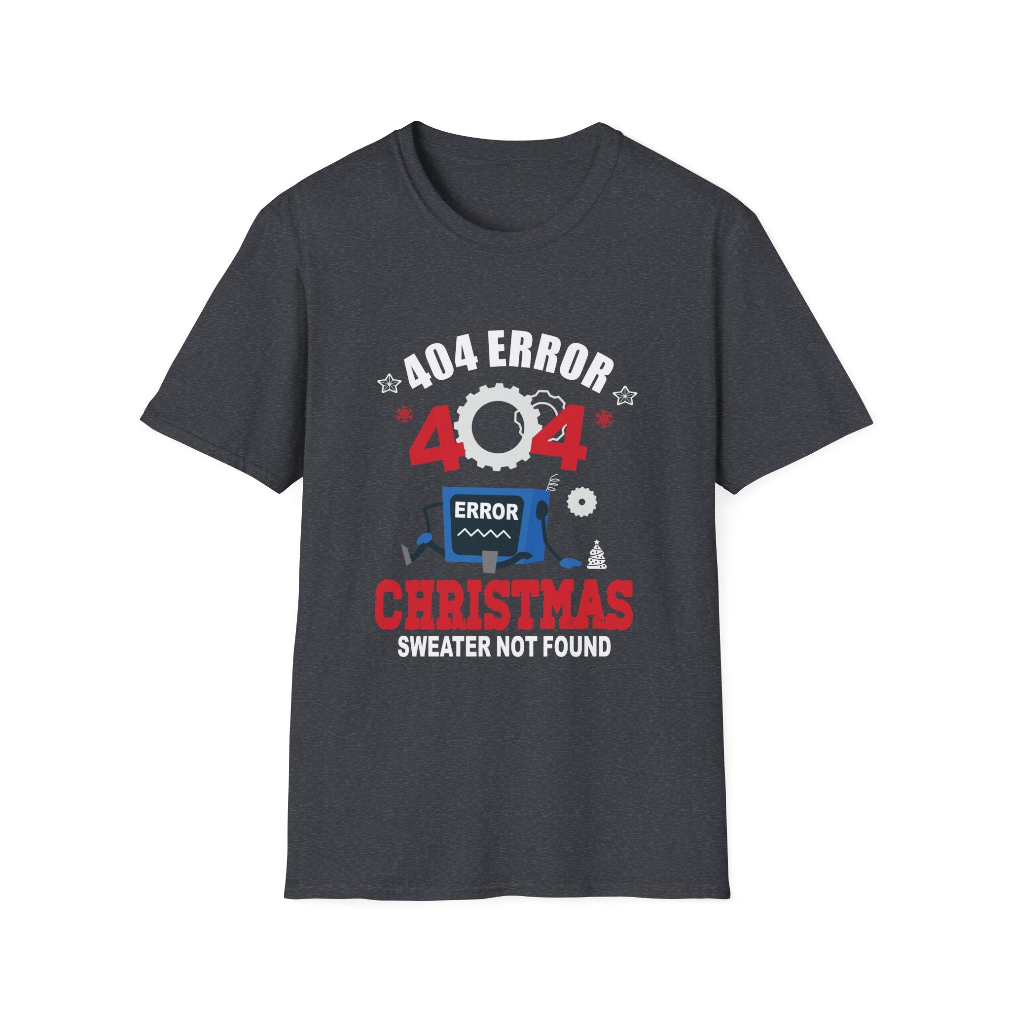 404 Error T-Shirt - Funny Tech Humor Tee, Unisex Gift for Programmers, Fun Christmas Apparel, Geeky Top, Quirky Design