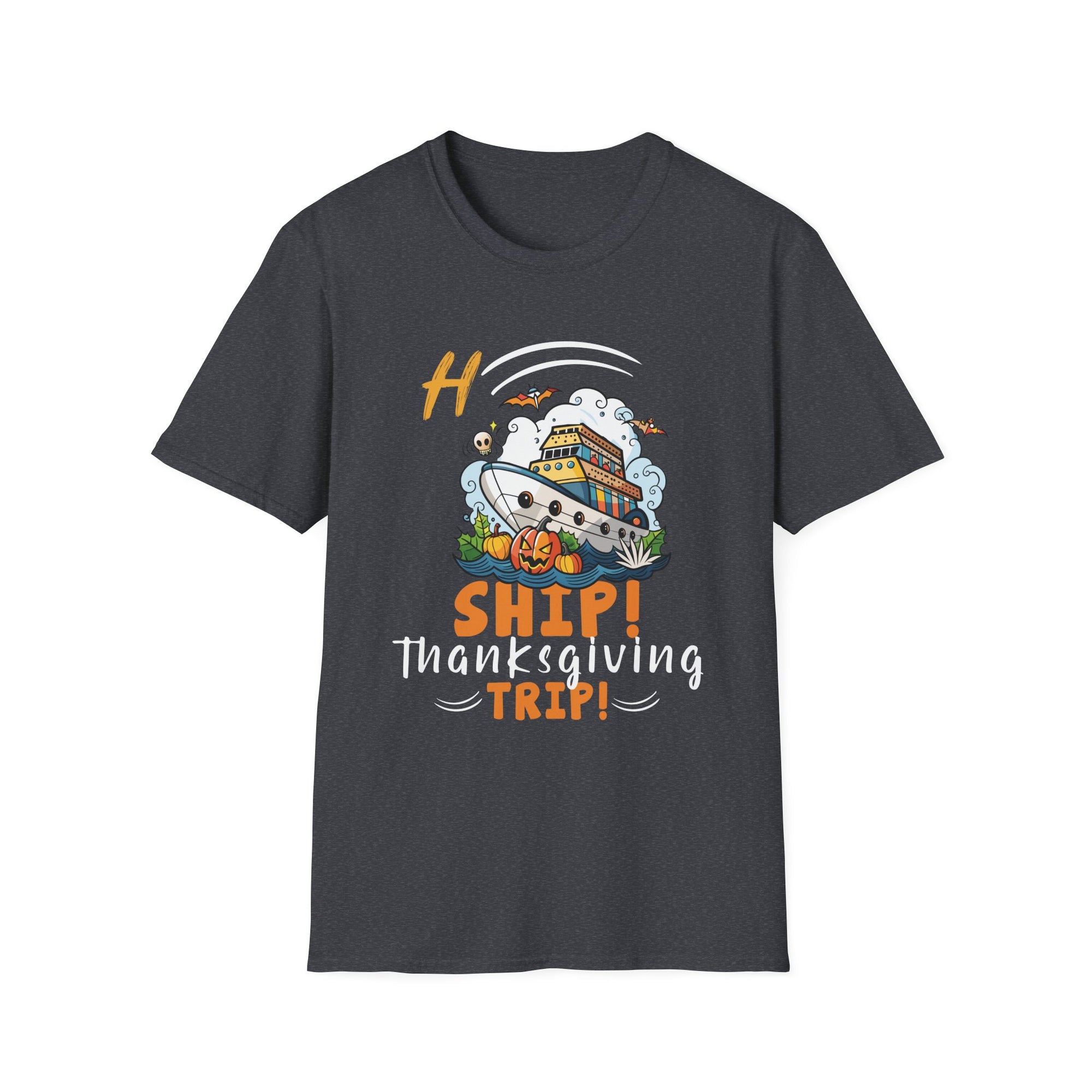 Thanksgiving Ship Trip T-Shirt, Unisex Graphic Tee, Fall Holiday Apparel, Cute Family Gathering Gift, Seasonal T-Shirt