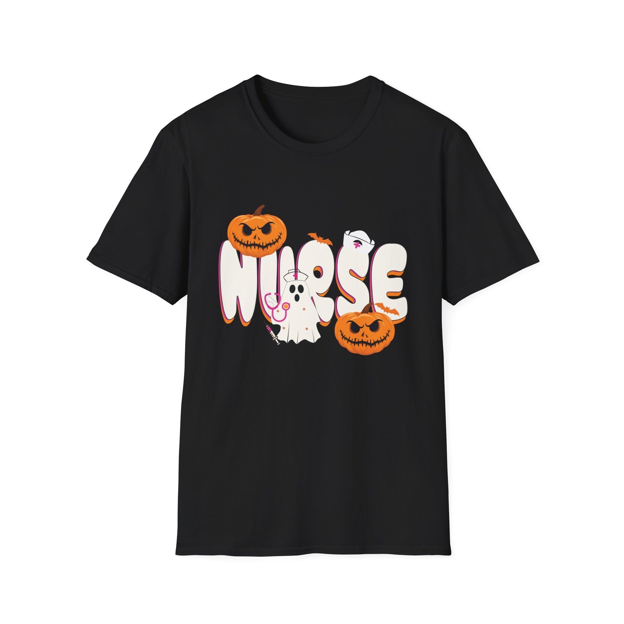 Spooky Ghost Moose T-Shirt, Halloween T-Shirt, Fall Fashion, Unisex Tee, Gift for Halloween Lovers, Cute Pumpkin Tee