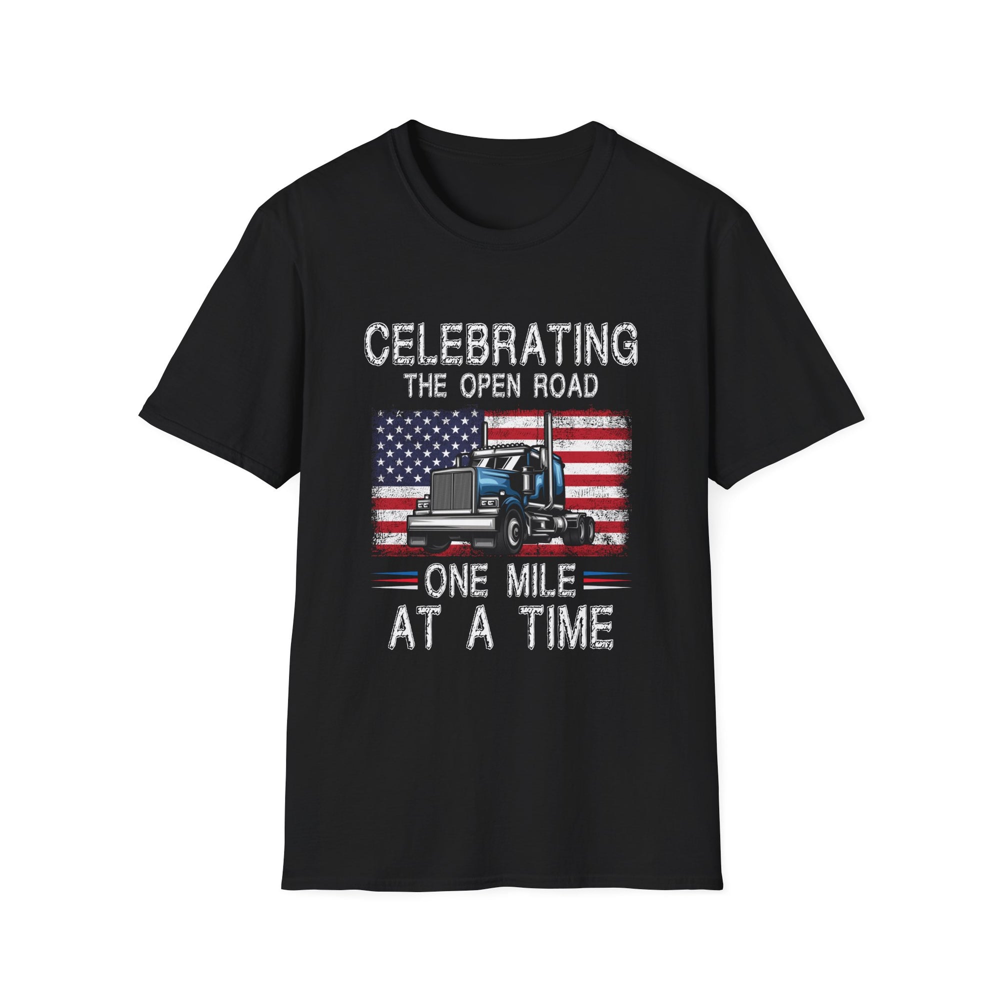 Open Road Celebrating Unisex T-Shirt - Perfect Gift for Truck Drivers, Road Trip Lovers, Independence Day, Adventure Seekers, and [...]