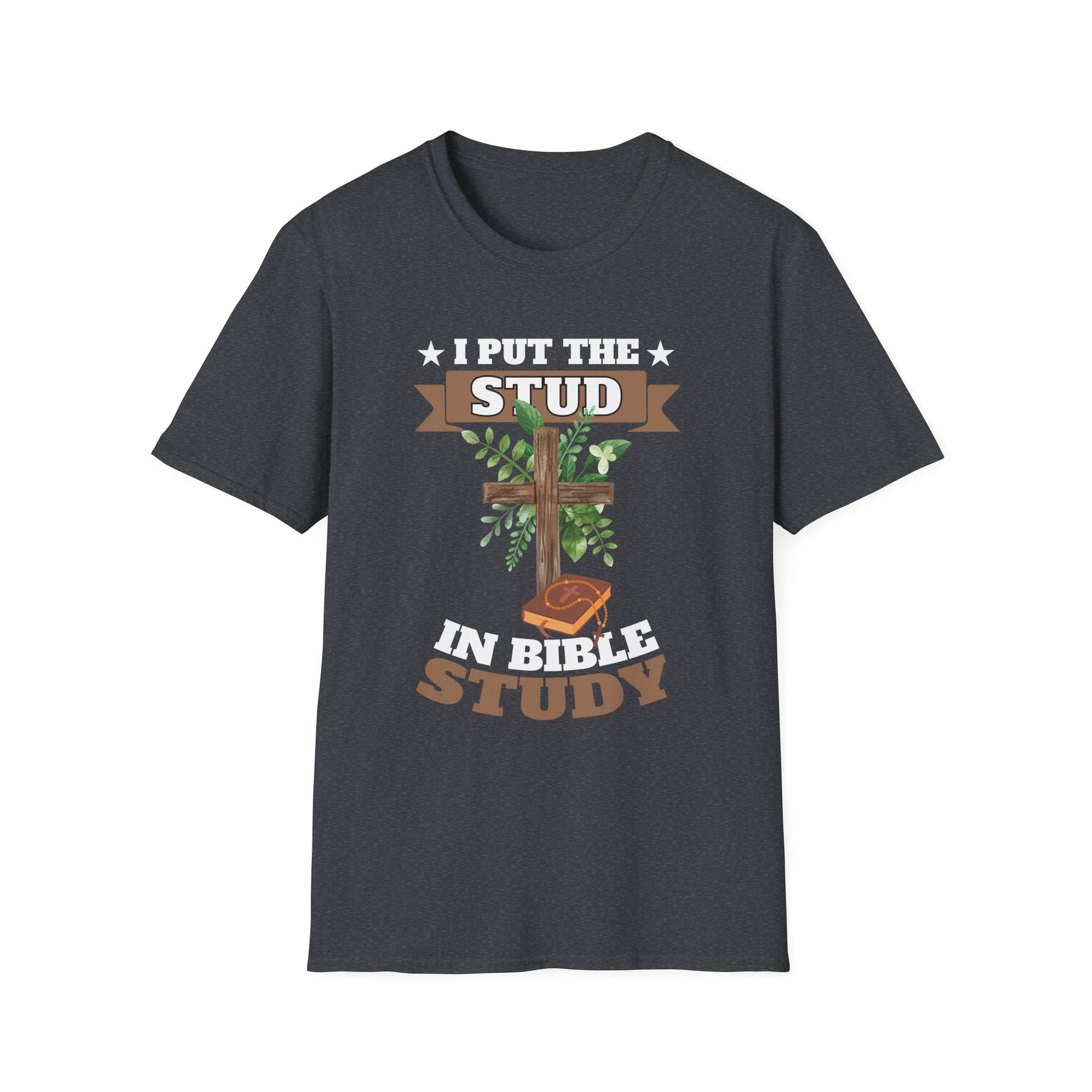 Stud in Bible Study Unisex T-Shirt, Christian Apparel, Faith-Based Gift, Casual Wear, Church Group Shirt