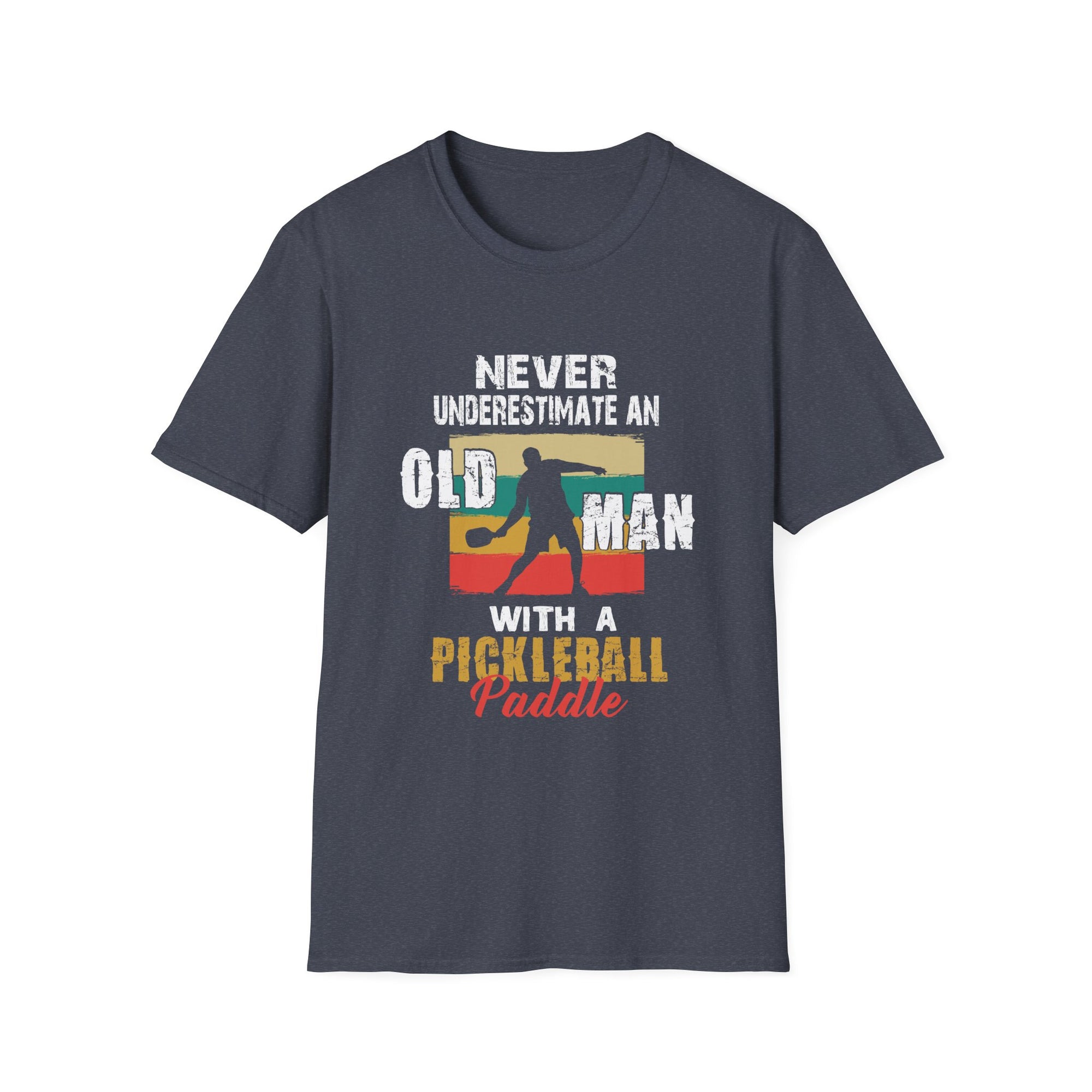 Never Underestimate an Old Man with a Pickleball Paddle T-Shirt, Funny Pickleball Shirt, Gift for Dad, Sports Humor Tee, Pickleball [...]