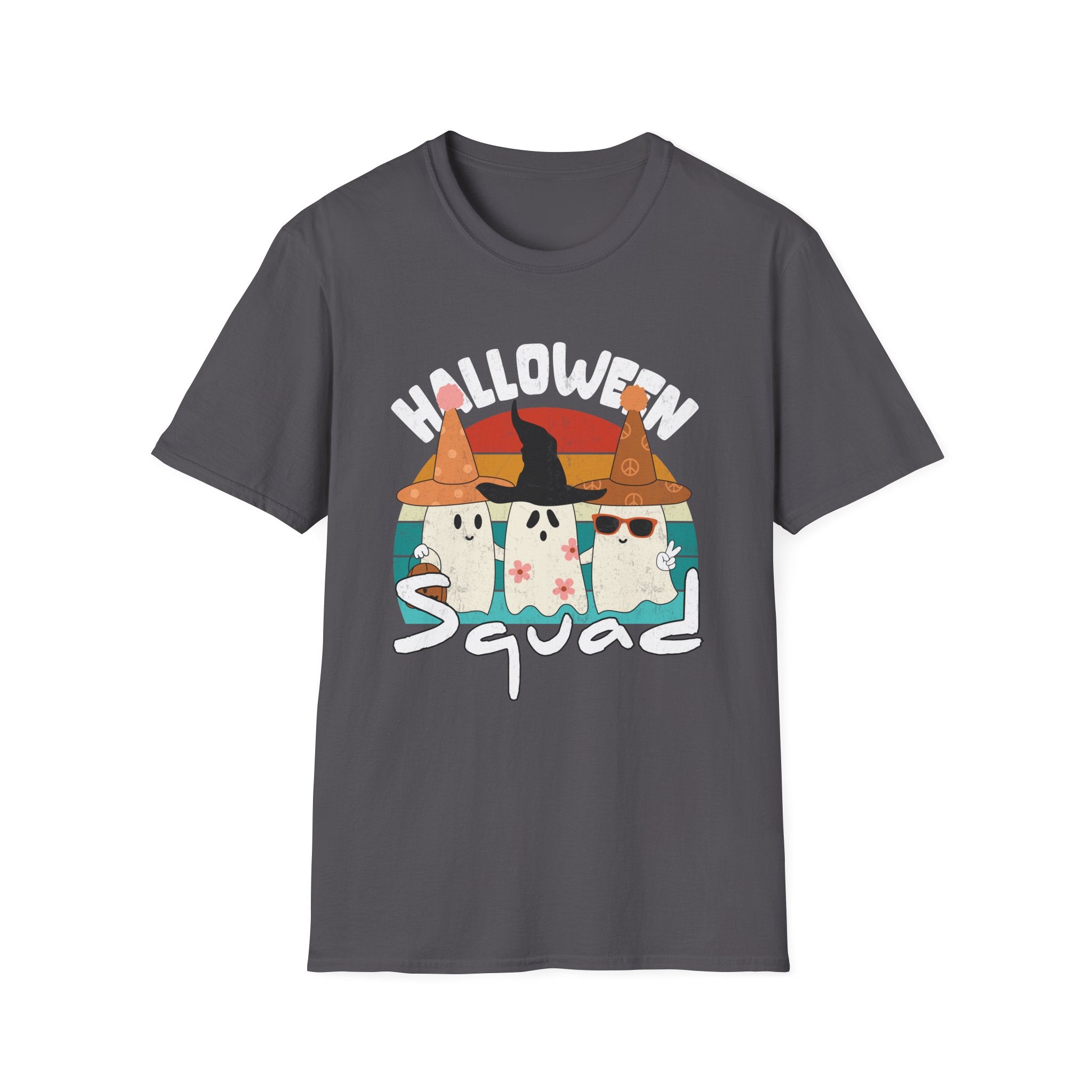 Halloween Squad Unisex Softstyle T-Shirt | Spooky, Fun Tee for Halloween Celebrations, Ghost Lovers, Costume Parties, Fall Festivals