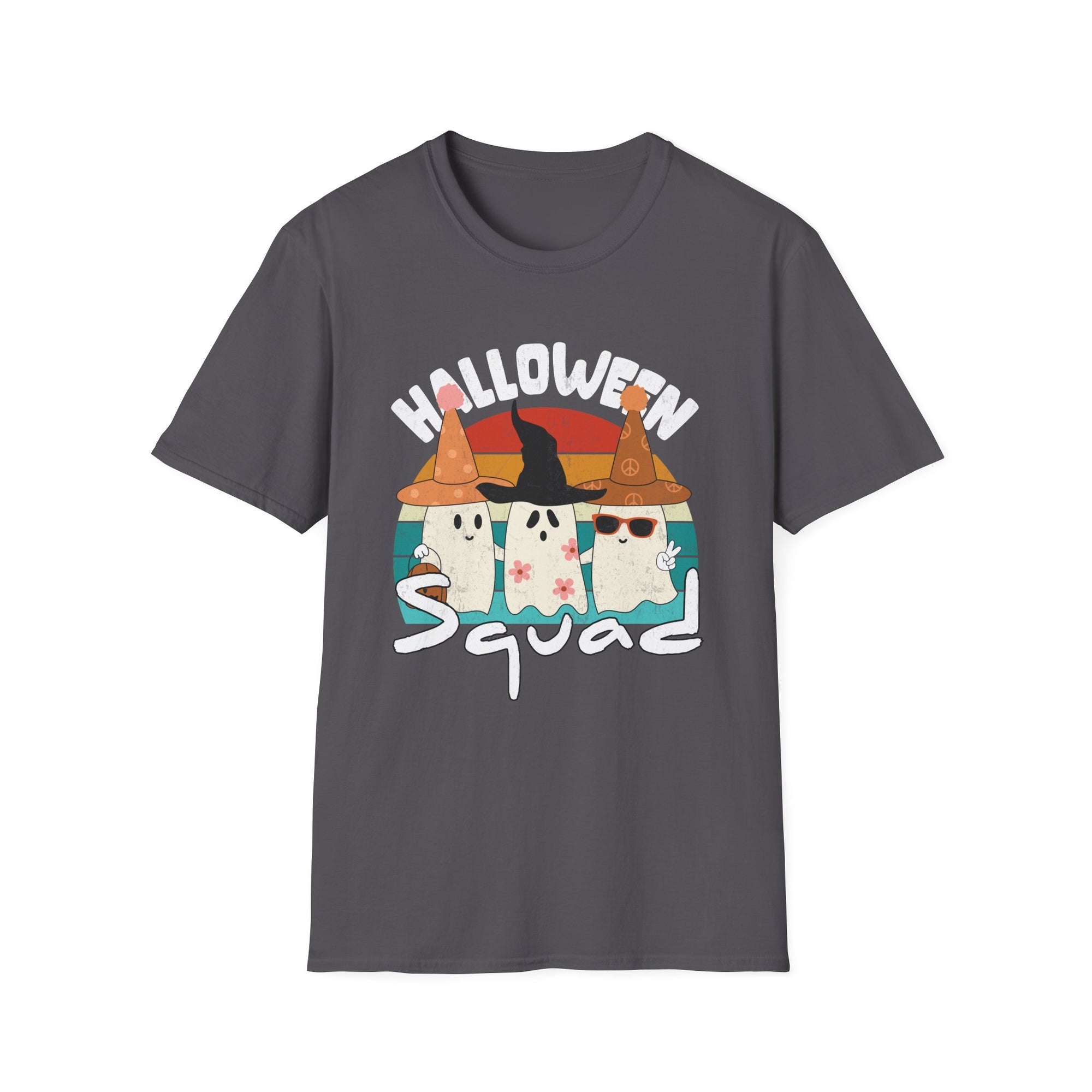 Halloween Squad Unisex Softstyle T-Shirt | Spooky, Fun Tee for Halloween Celebrations, Ghost Lovers, Costume Parties, Fall Festivals