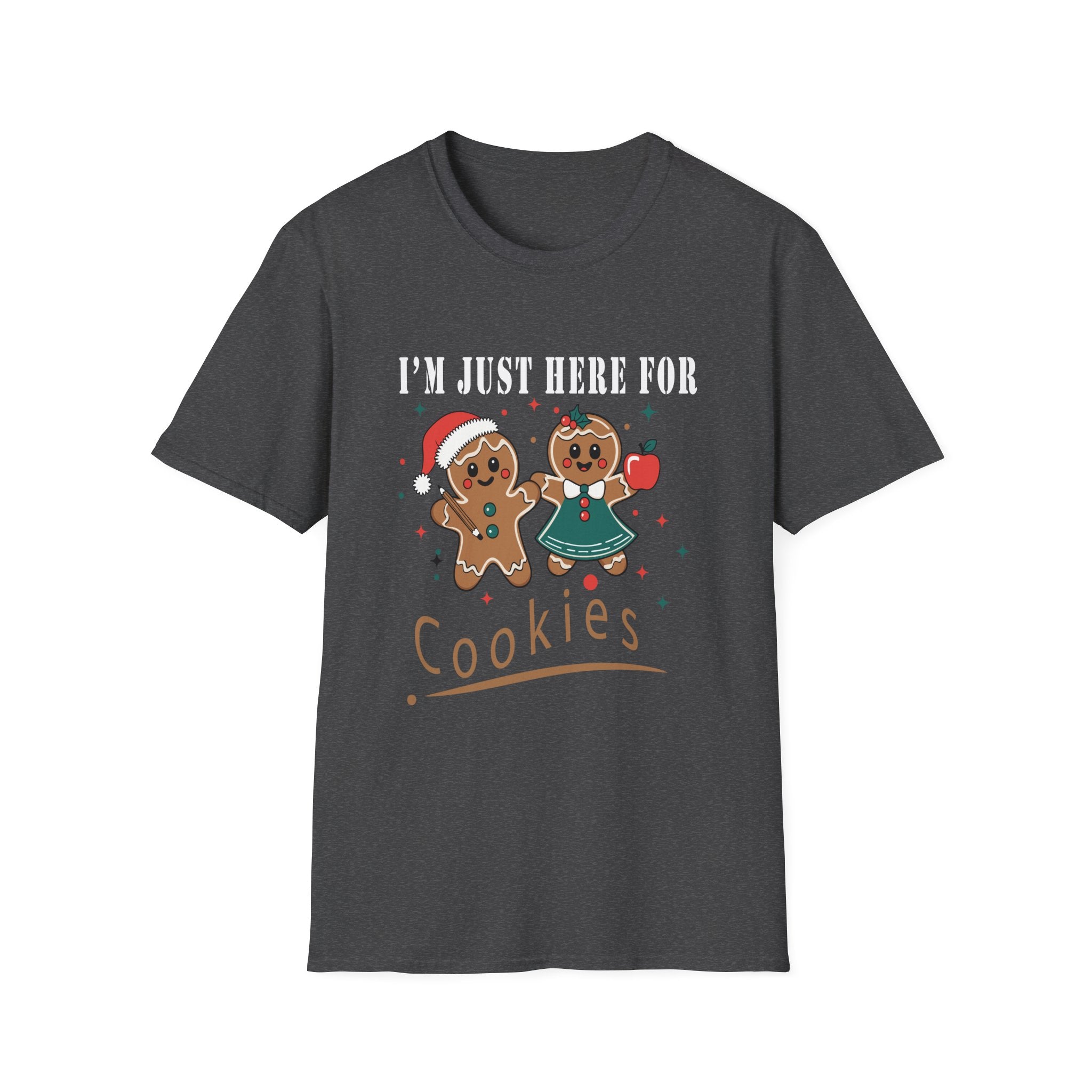 Gingerbread Cookie T-Shirt, Holiday Apparel, Christmas Gift, Cute Tees, Family Gatherings, Winter Celebrations