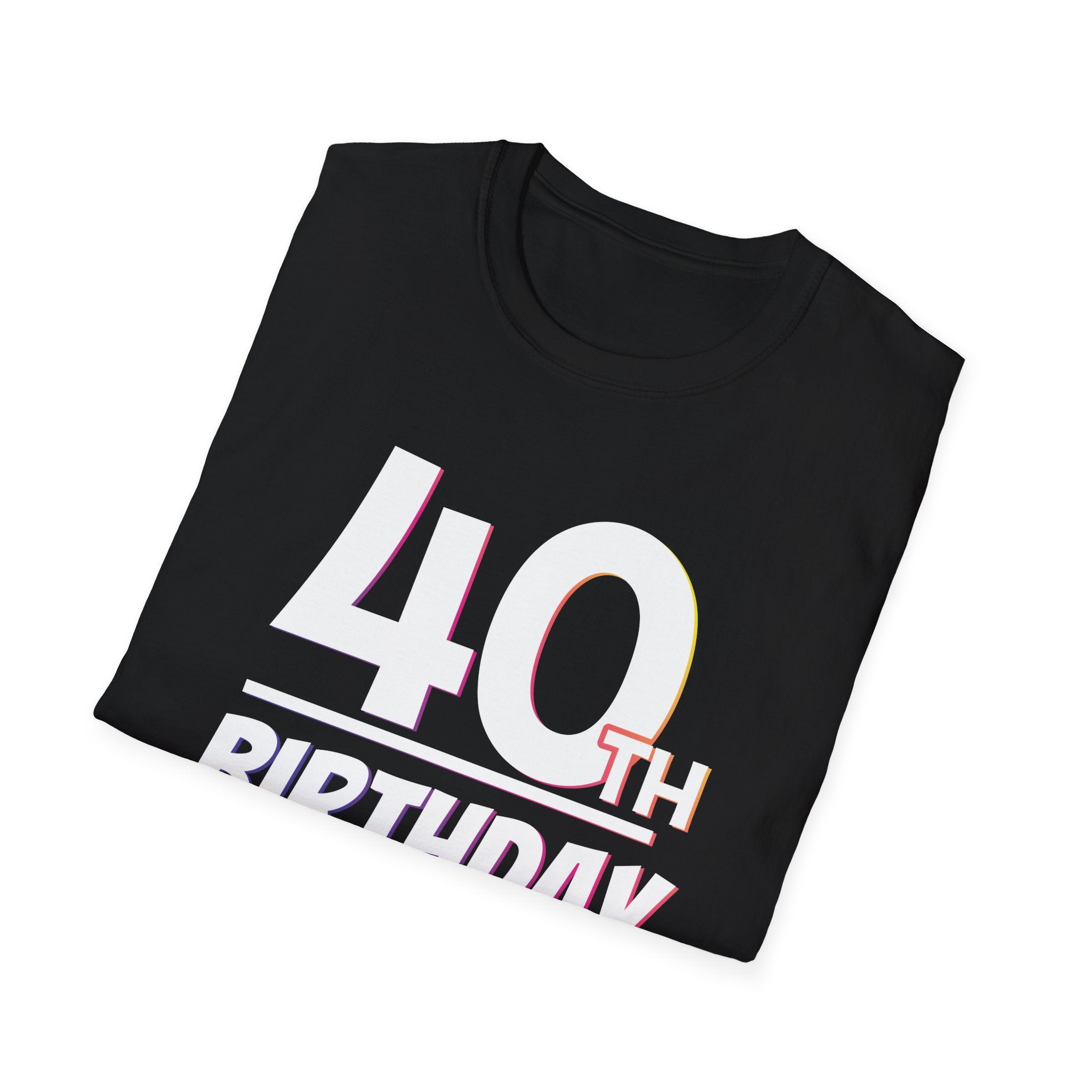 40th Birthday Squad Unisex Softstyle T-Shirt, Milestone Birthday Tee, Celebration Shirt, Birthday Party Apparel, Funny Gift for Him/Her