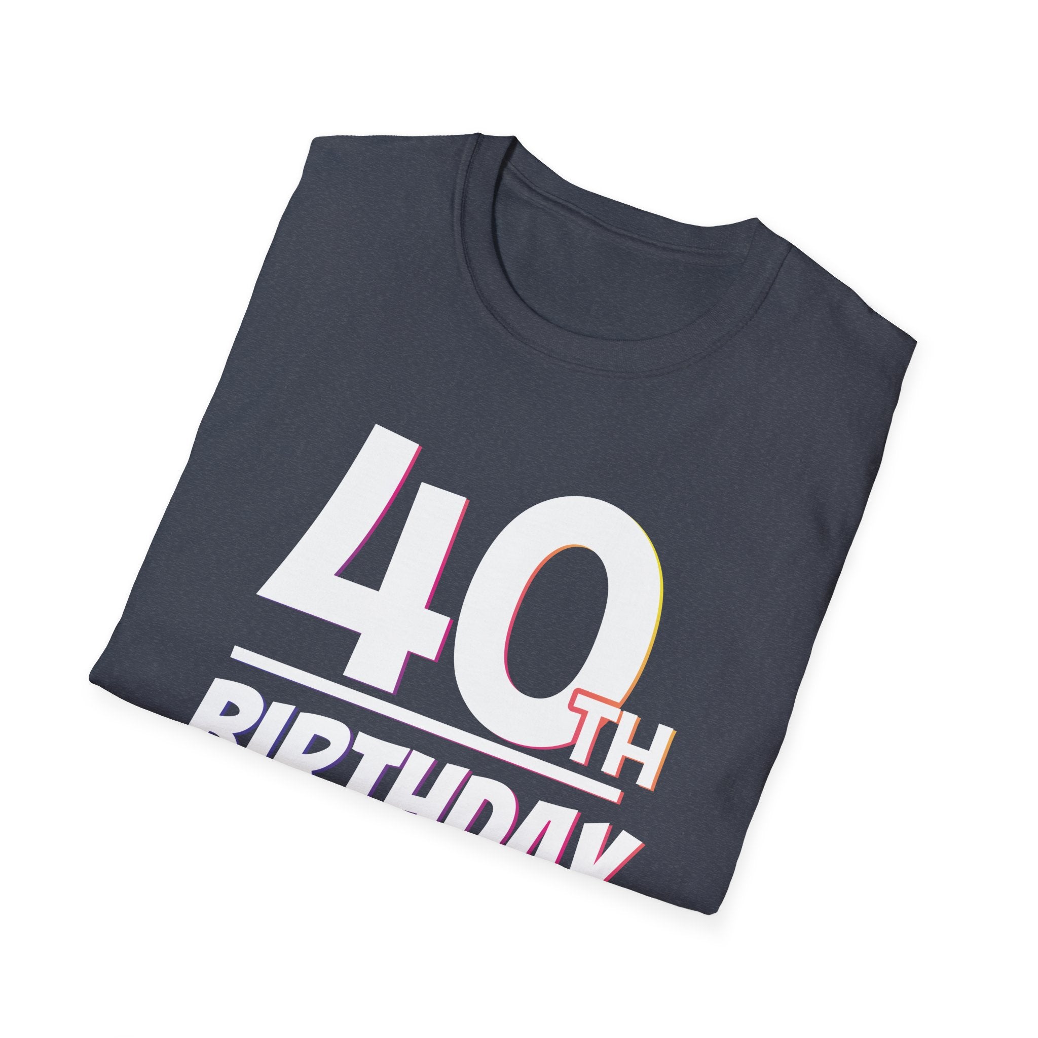 40th Birthday Squad Unisex Softstyle T-Shirt, Milestone Birthday Tee, Celebration Shirt, Birthday Party Apparel, Funny Gift for Him/Her
