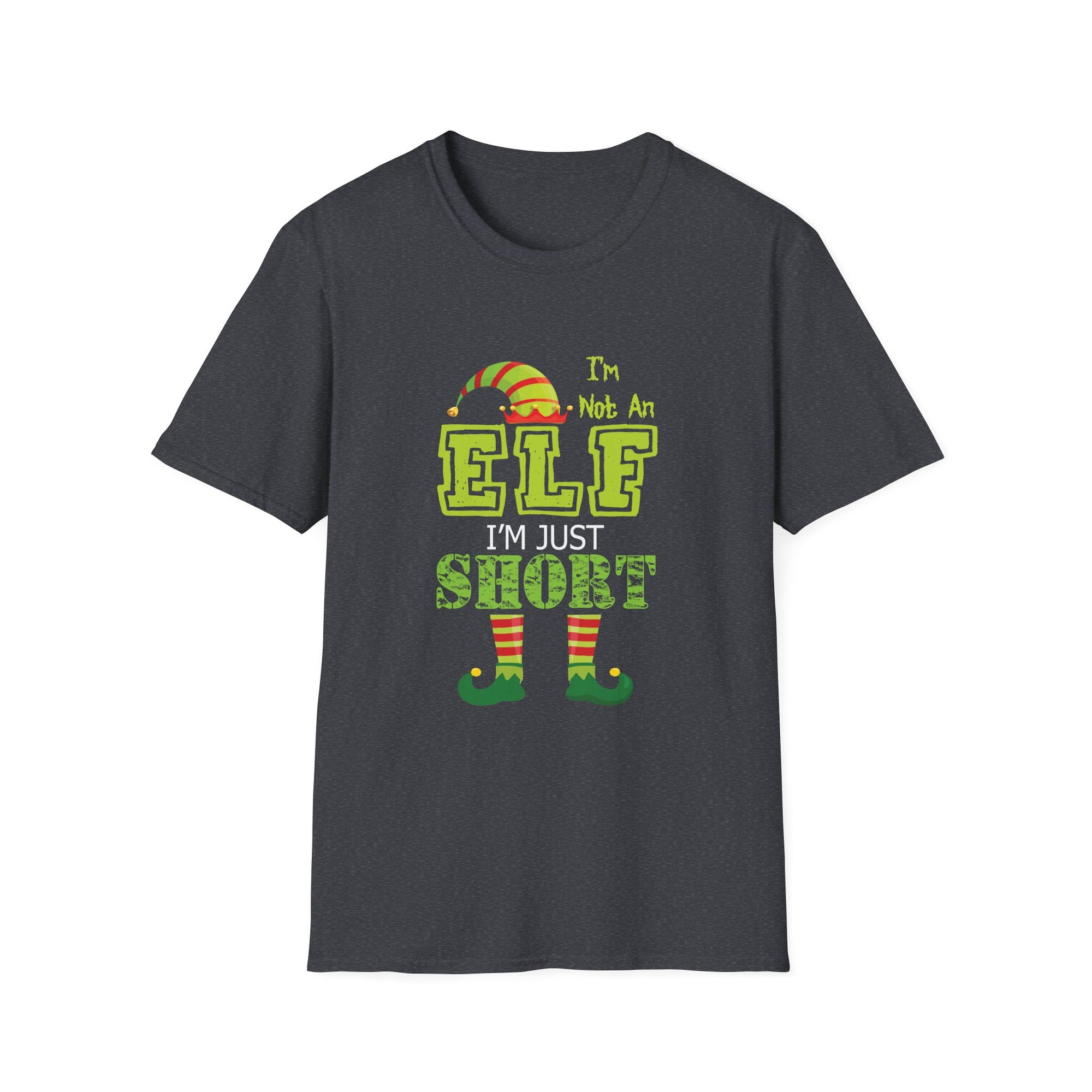 Funny Christmas T-Shirt - I'm Not An Elf, I'm Just Short - Unisex Softstyle Tee, Holiday Gift for Short People, Elf Humor Shirt, [...]