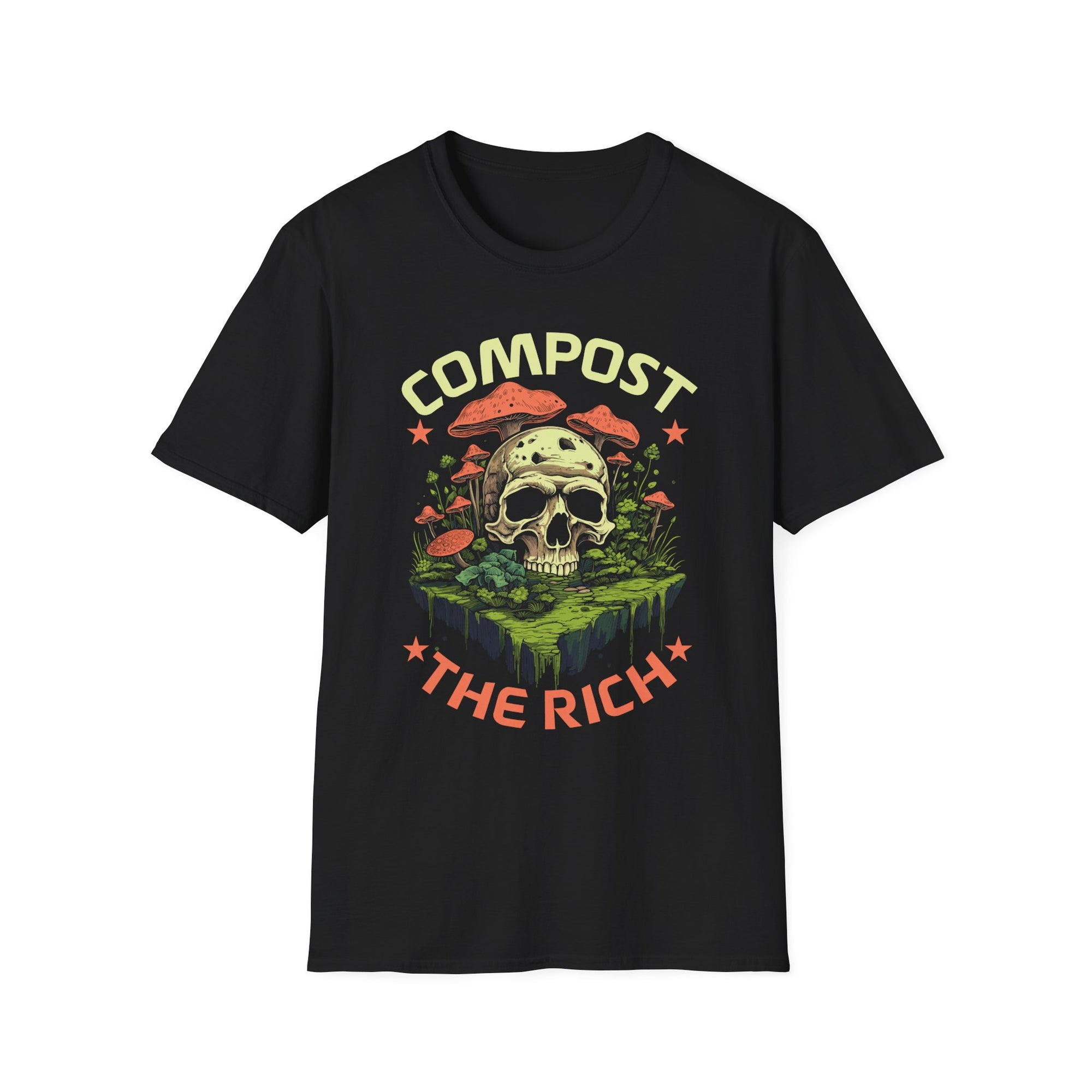 Compost the Rich Unisex Softstyle T-Shirt, Eco-Friendly Tee, Great for Environmentalists, Casual Wear, Earth Day Gift, Gift for Nature [...]