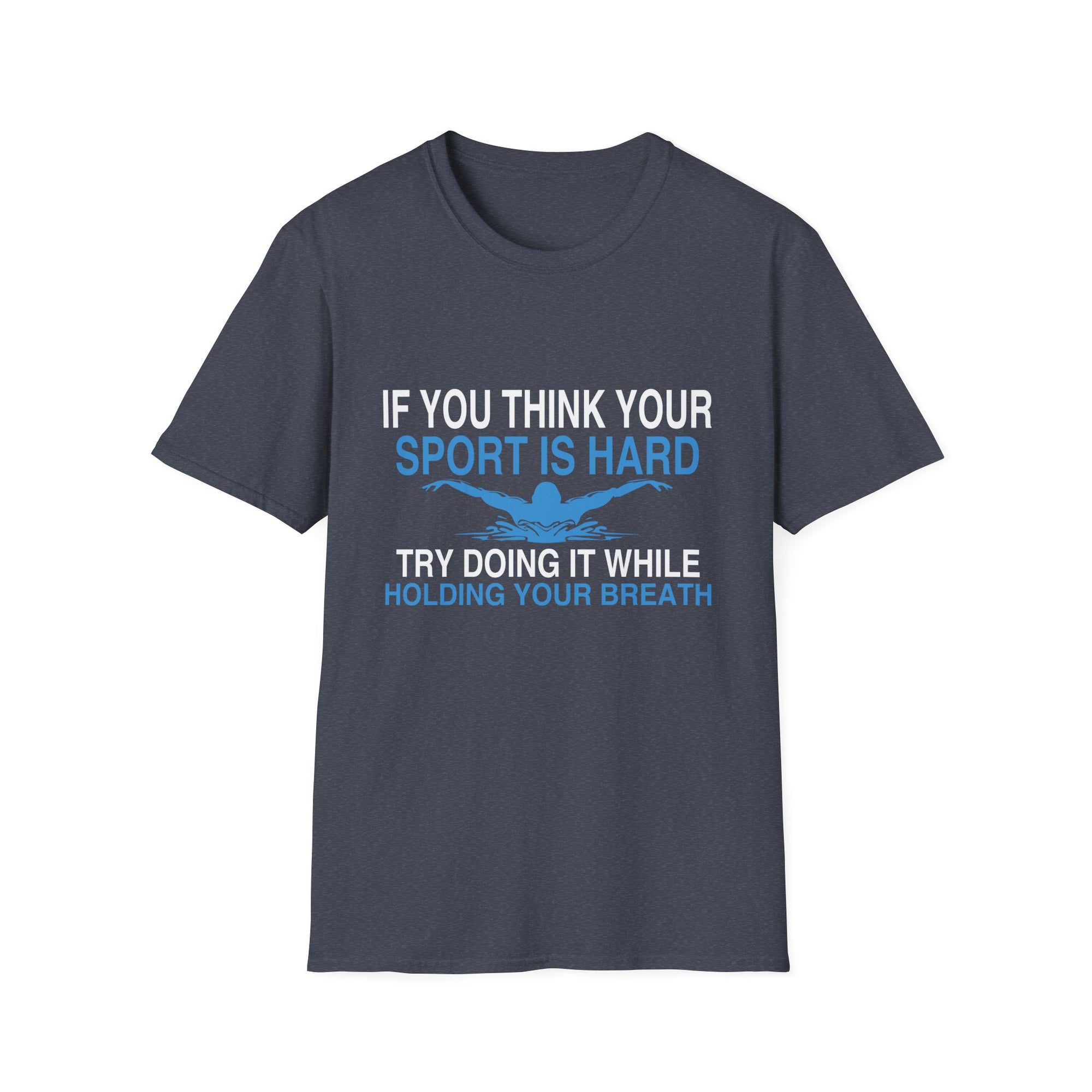 Swimmer's Humor T-Shirt, Sporty Gift for Athletes, Swimming Enthusiast Apparel, Funny Swim Shirt, Unisex Softstyle Tee