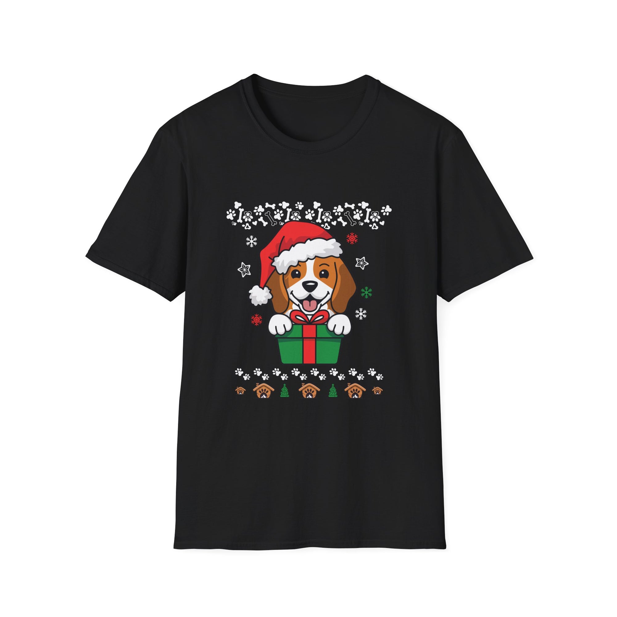 Festive Dog Christmas T-Shirt | Holiday Apparel, Dog Lover Gift, Unisex Tee, Ugly Sweater Alternative, Pet-Themed Clothing