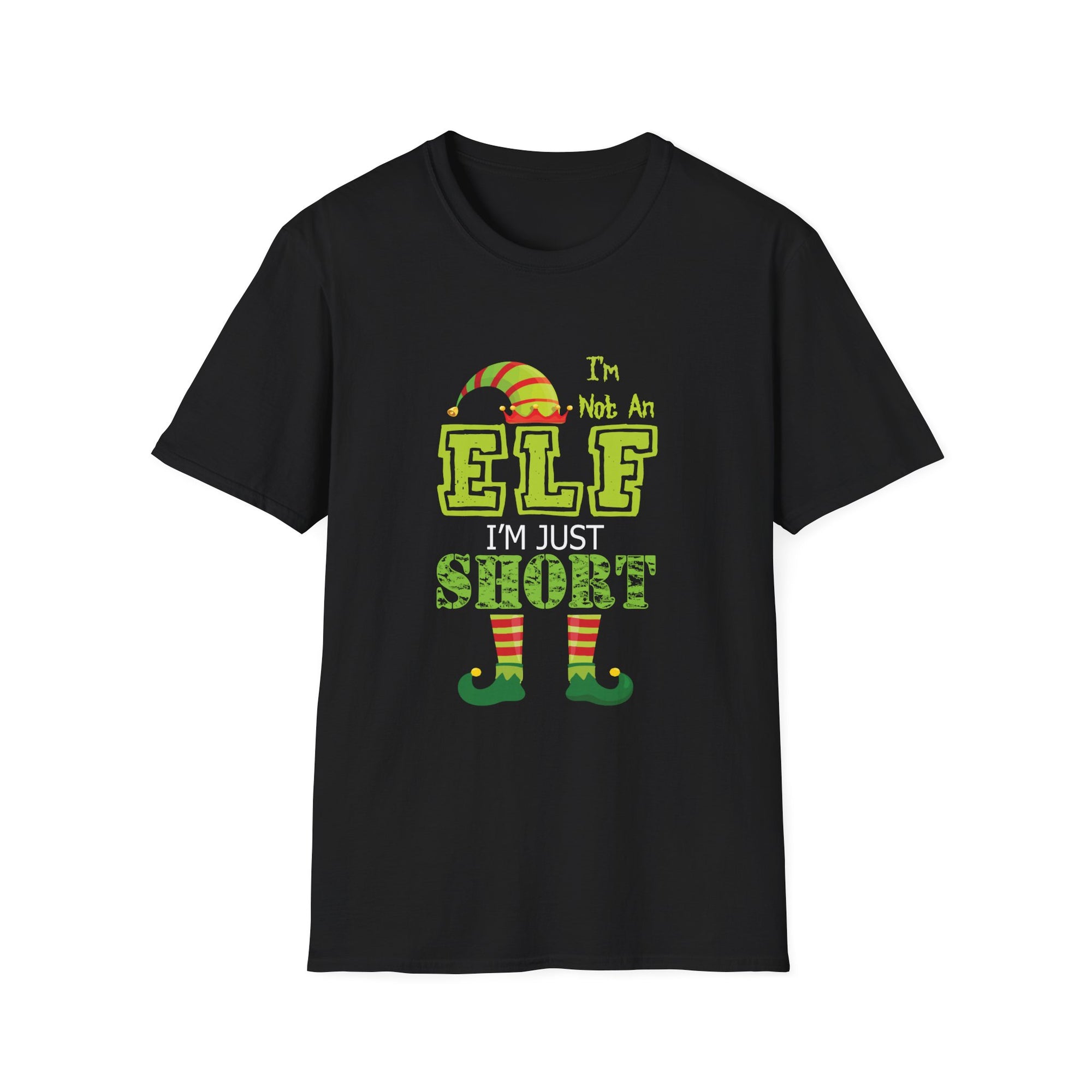 Funny Christmas T-Shirt - I'm Not An Elf, I'm Just Short - Unisex Softstyle Tee, Holiday Gift for Short People, Elf Humor Shirt, [...]
