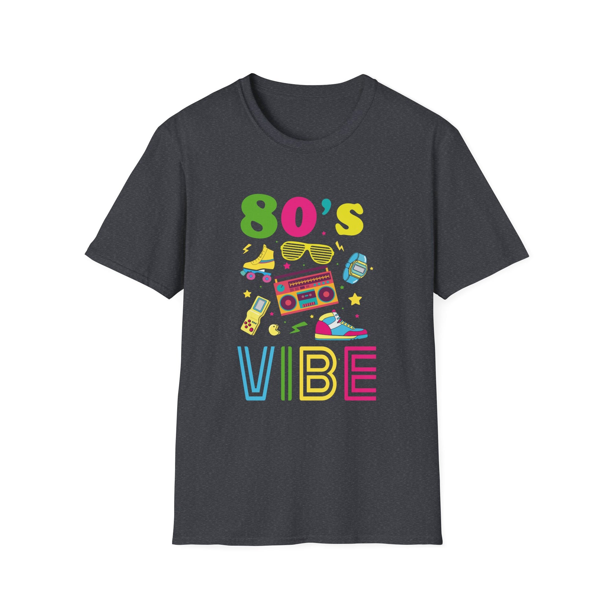 Retro 80's Vibe Unisex T-Shirt, 80s Nostalgia Tee, Music Lover Gift, Vintage Style Shirt, Fun Casual Wear