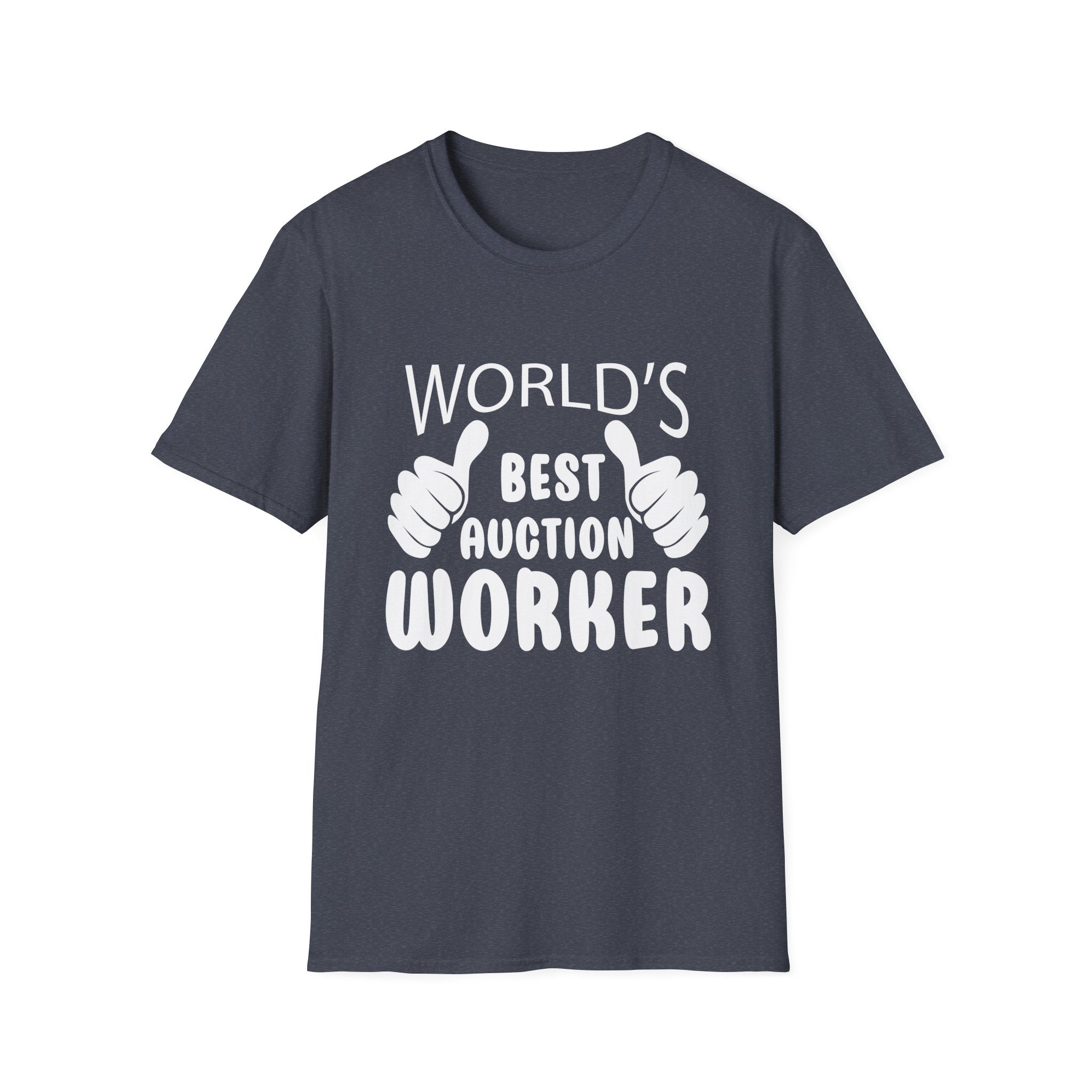 World's Best Auction Worker T-Shirt, Funny Gift, Unisex Tee, Auction Enthusiast Shirt, Father's Day, Work Appreciation
