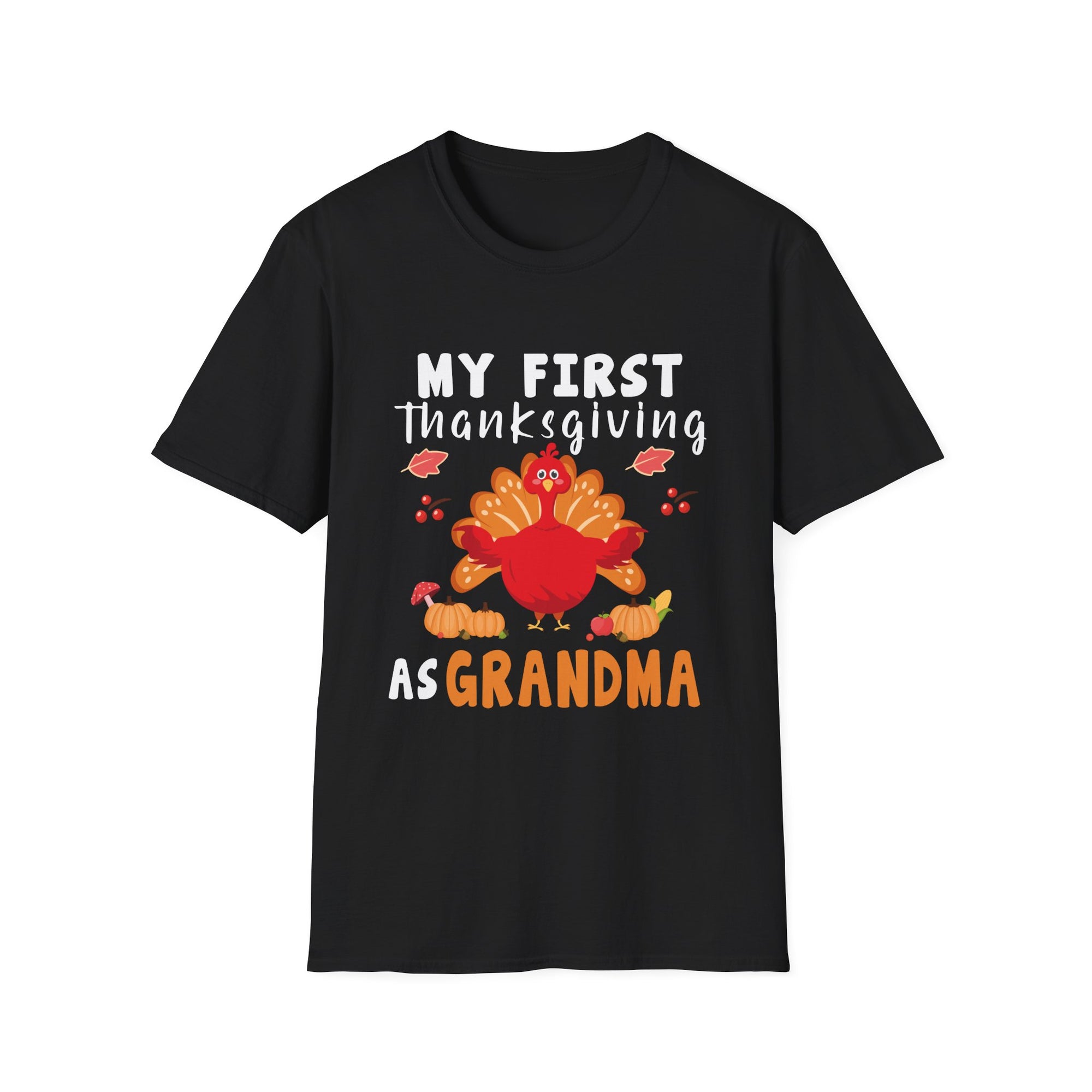 My First Thanksgiving as Grandma T-Shirt, Cute Thanksgiving Tee, Family Gathering Apparel, Kids First Thanksgiving Shirt, Fall Holiday Gift