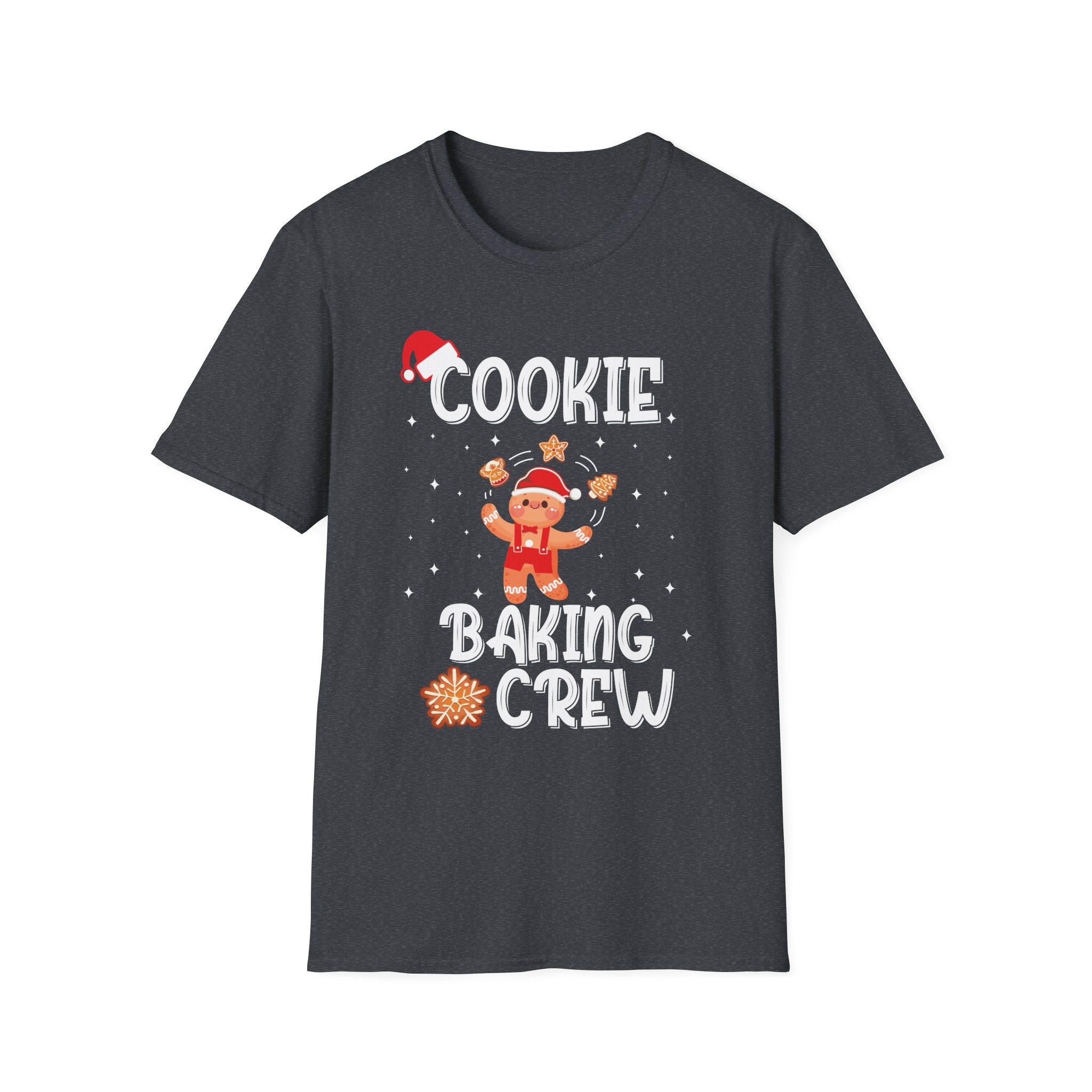 Cookie Baking Crew T-Shirt, Unisex Baking Tee, Holiday Gift, Christmas Shirt, Cute Baking Apparel, Family Matching Outfit