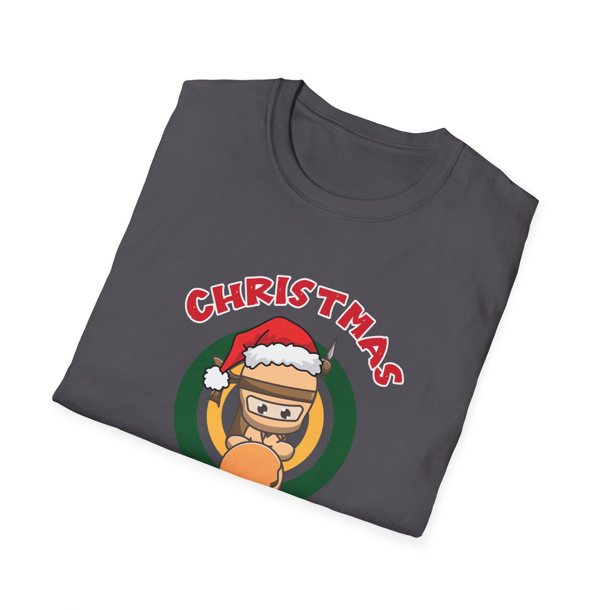 Christmas Ninja Bread Man T-Shirt, Holiday Shirt, Funny Christmas Tee, Unisex Christmas Apparel, Gift for Ninja Lovers