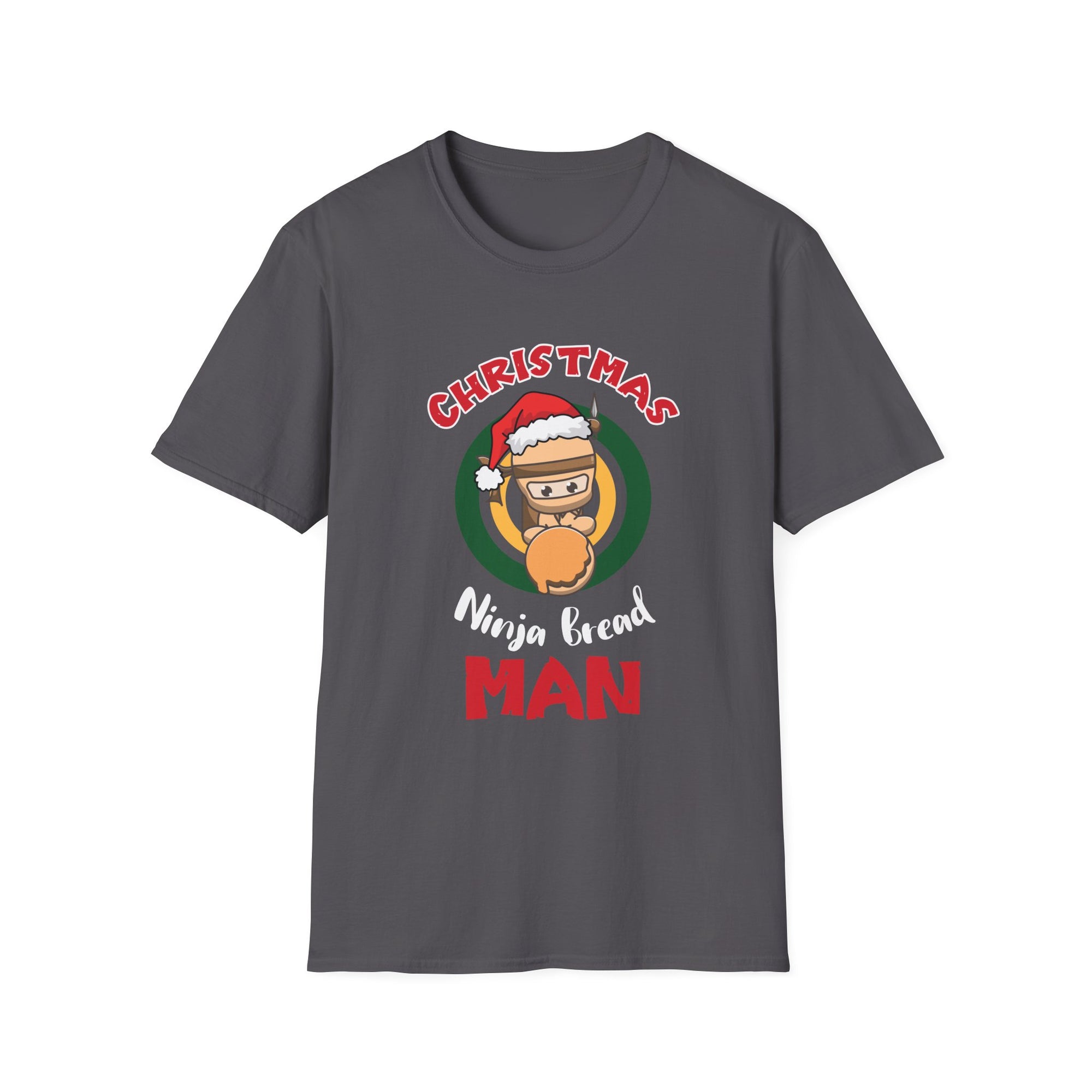 Christmas Ninja Bread Man T-Shirt, Holiday Shirt, Funny Christmas Tee, Unisex Christmas Apparel, Gift for Ninja Lovers