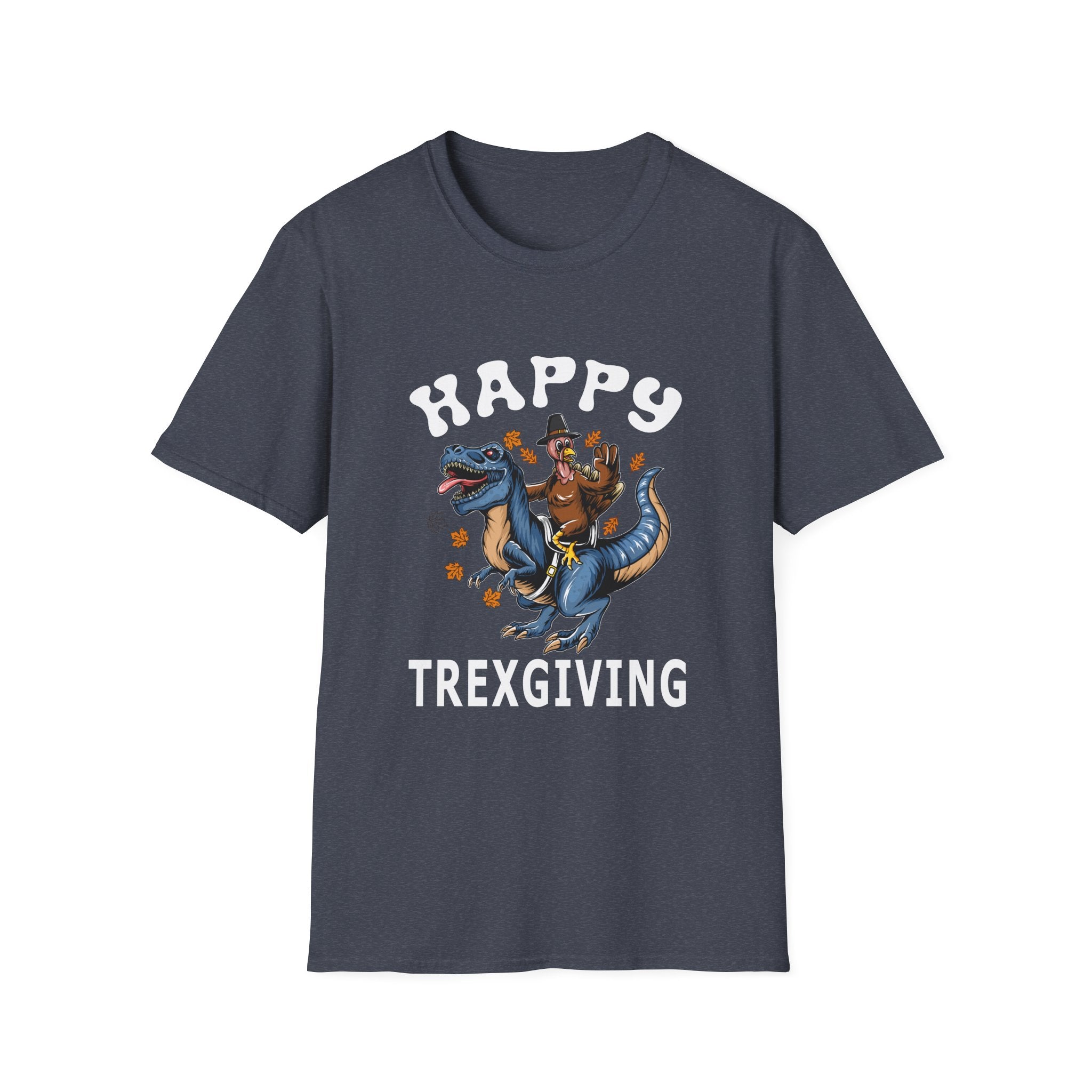 Happy Trexgiving T-Shirt, Dinosaur Tee, Unisex Graphic Shirt, Funny Holiday Shirt, Thanksgiving Gift, Casual Wear