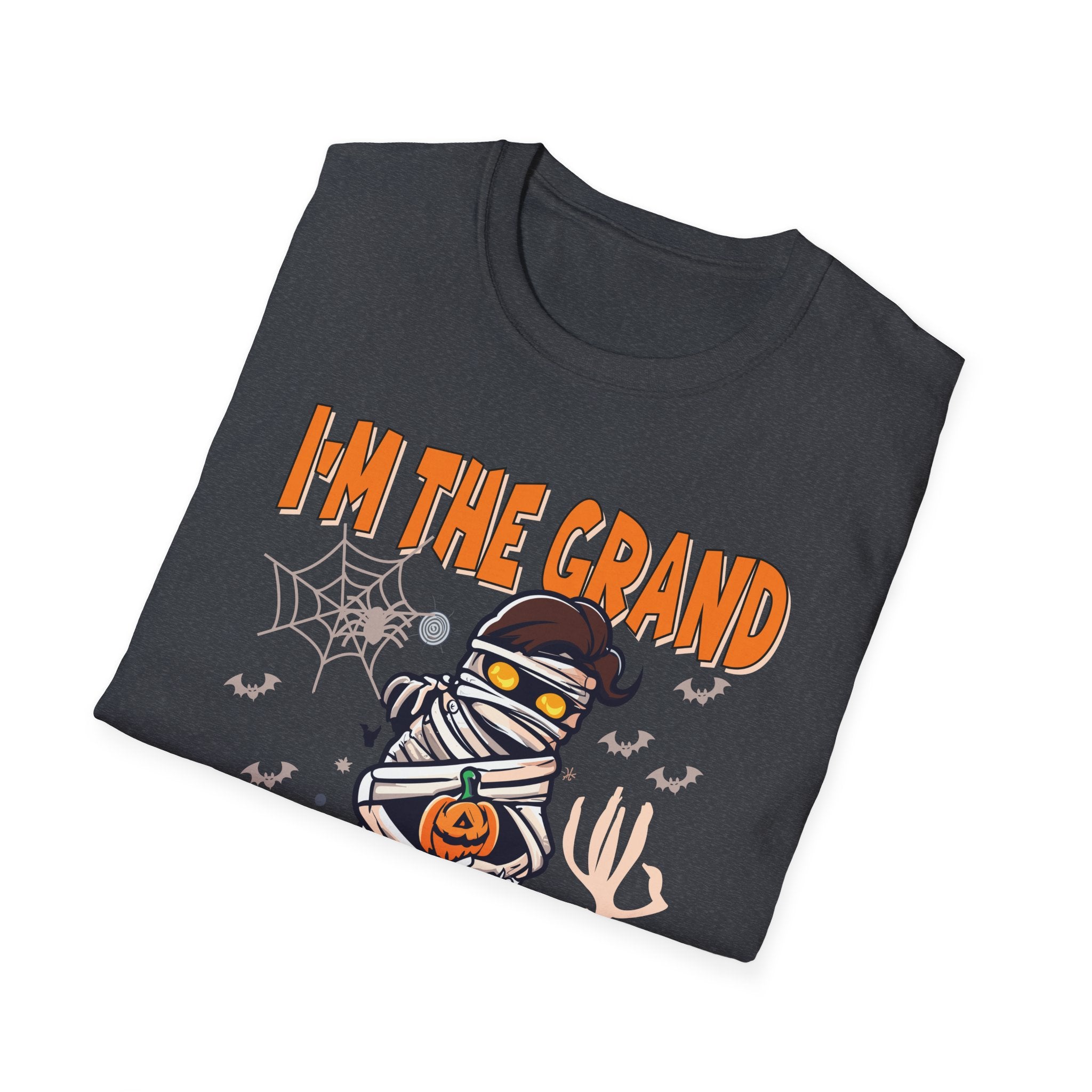 Halloween Mummy T-Shirt - I'm the Grand Mummy, Spooky Fun Tee, Fall Apparel, Unisex Party Shirt, Halloween Costume Top