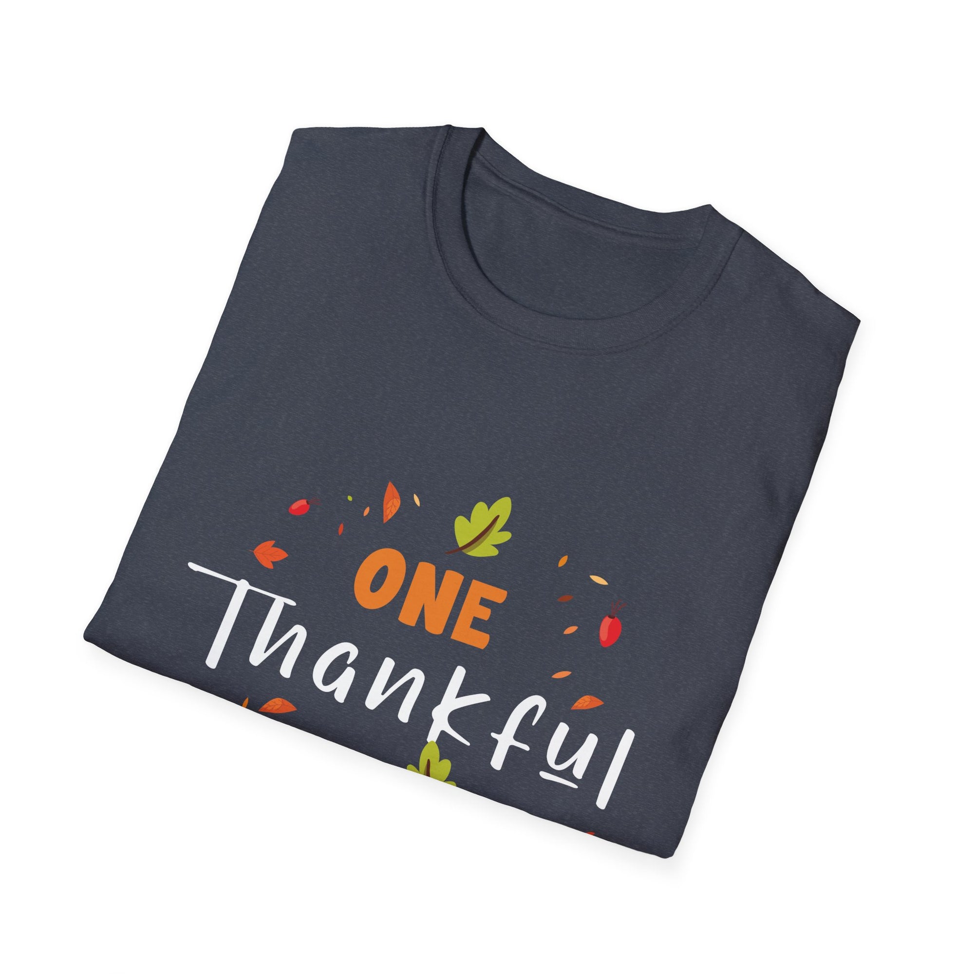 Thankful Grandma T-Shirt, Perfect Fall Gift, Thanksgiving Apparel, Unisex Softstyle Tee, Family Celebration Shirt, Fall Style