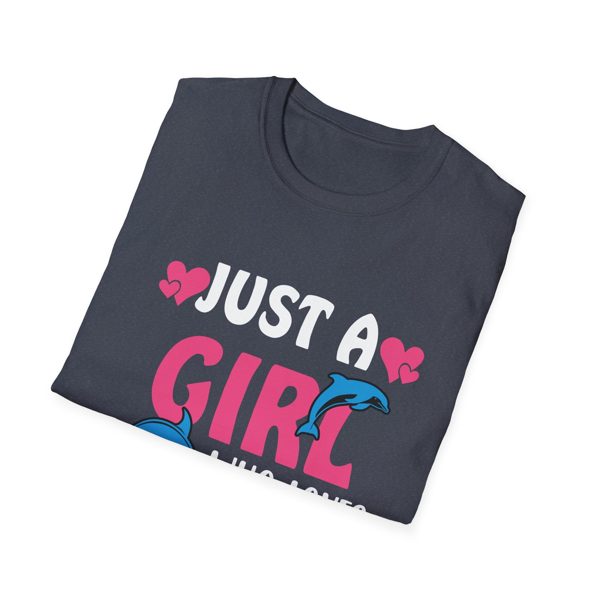 Just a Girl Who Loves Dolphins Unisex Softstyle T-Shirt, Dolphin Lover Gift, Cute Summer Tee, Ocean Enthusiast Shirt, Gift for Her, [...]