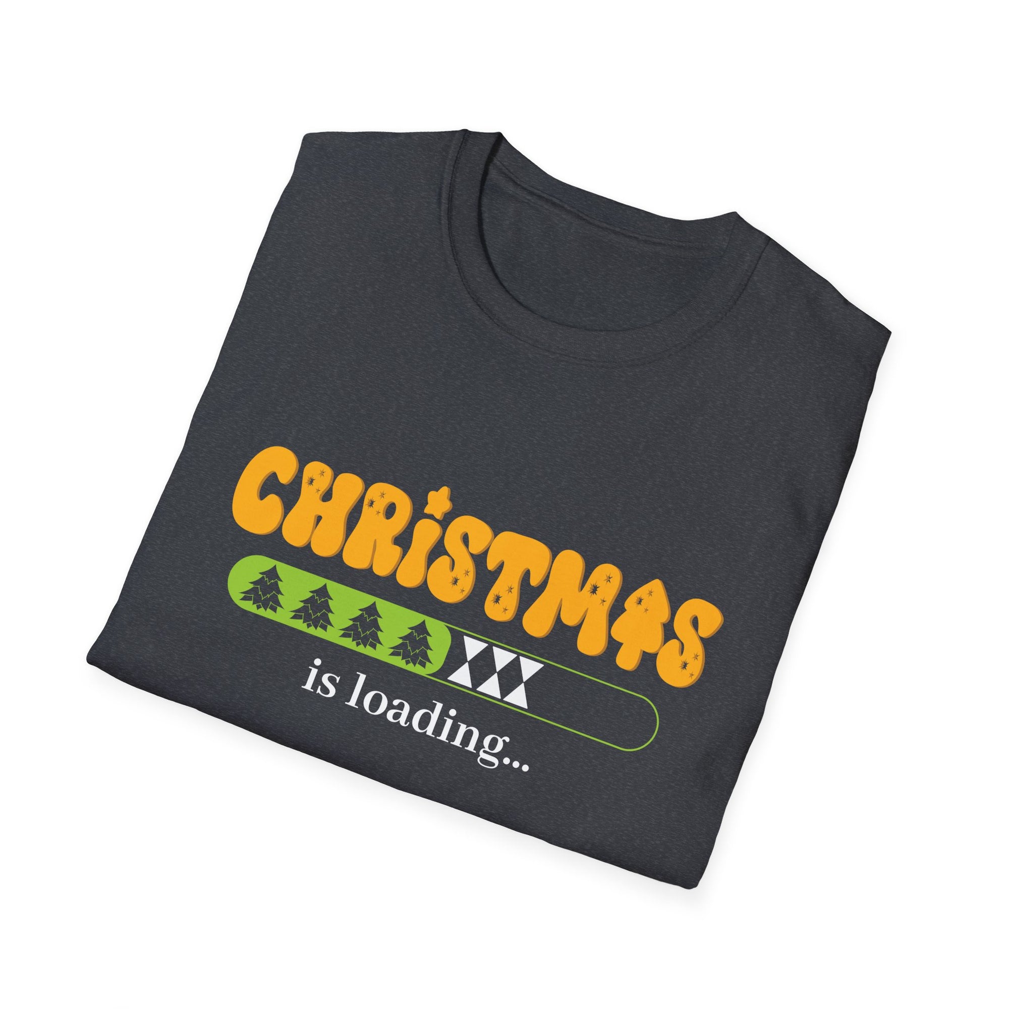Christmas Loading Tee, Fun Holiday Gift, Unisex Graphic T-Shirt, Festive Apparel, XMAS Countdown Tee