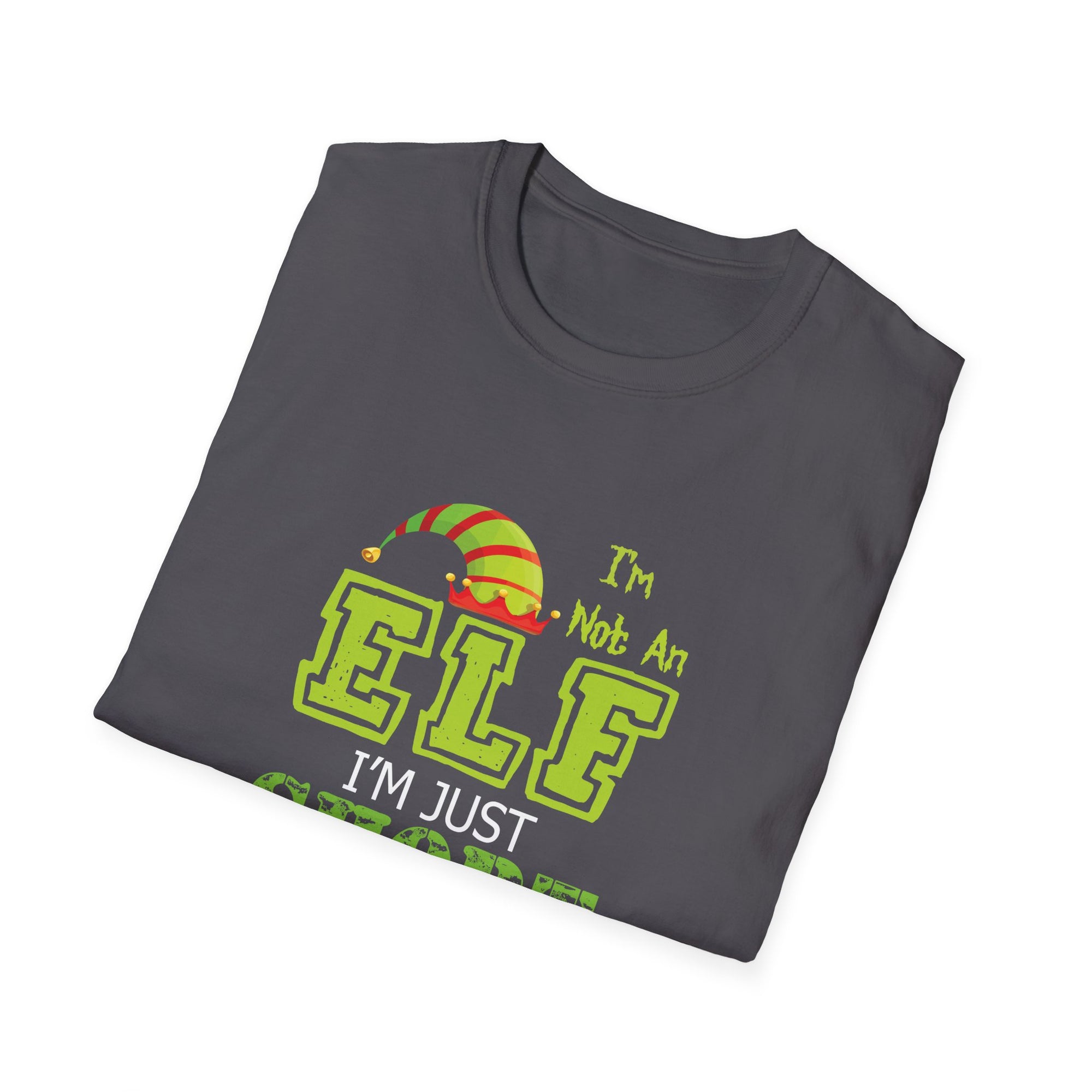 Funny Christmas T-Shirt - I'm Not An Elf, I'm Just Short - Unisex Softstyle Tee, Holiday Gift for Short People, Elf Humor Shirt, [...]