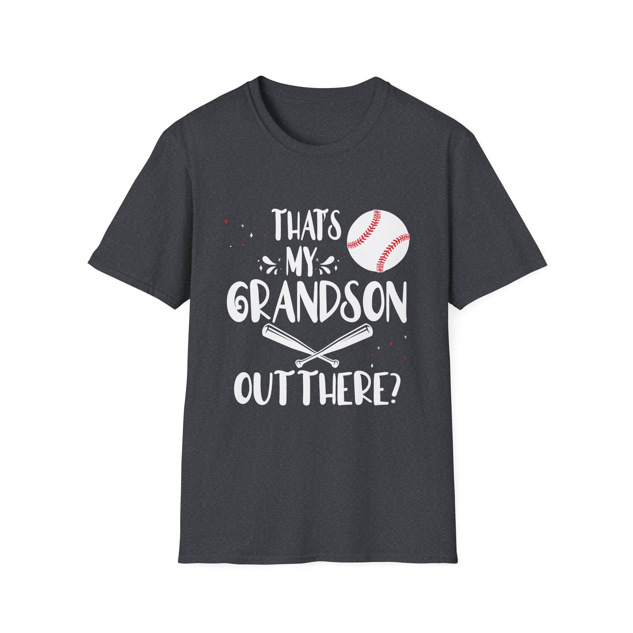 Baseball Grandson T-Shirt | Unisex Sports Tee for Proud Grandparents | Gift for Baseball Lovers, Family Reunion, Birthday, Sports Events
